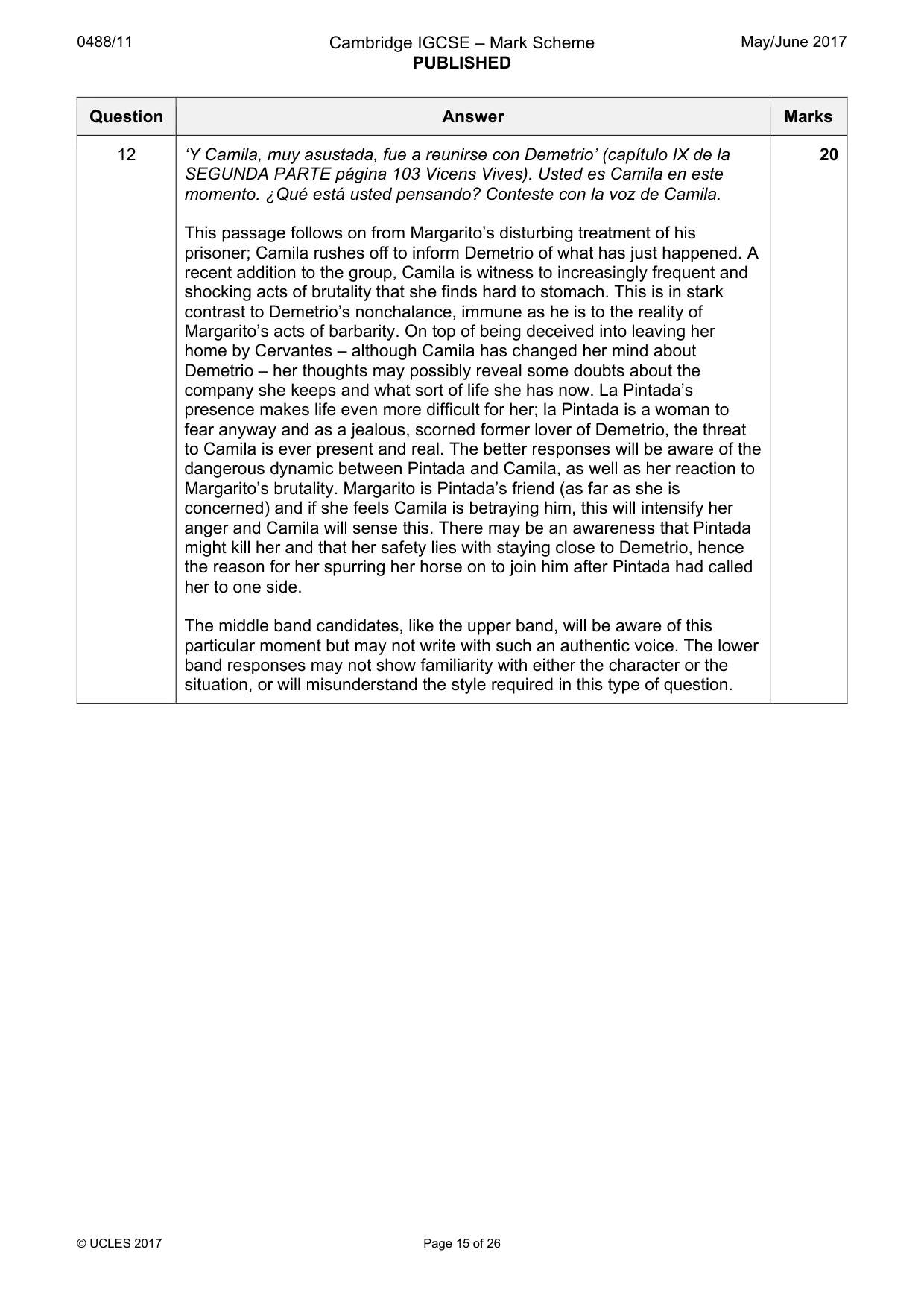 Mark scheme, page 15 of 26
