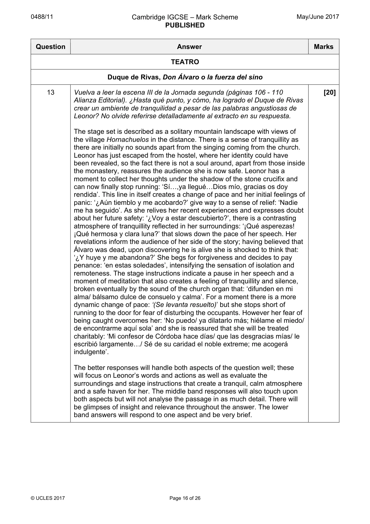 Mark scheme, page 16 of 26