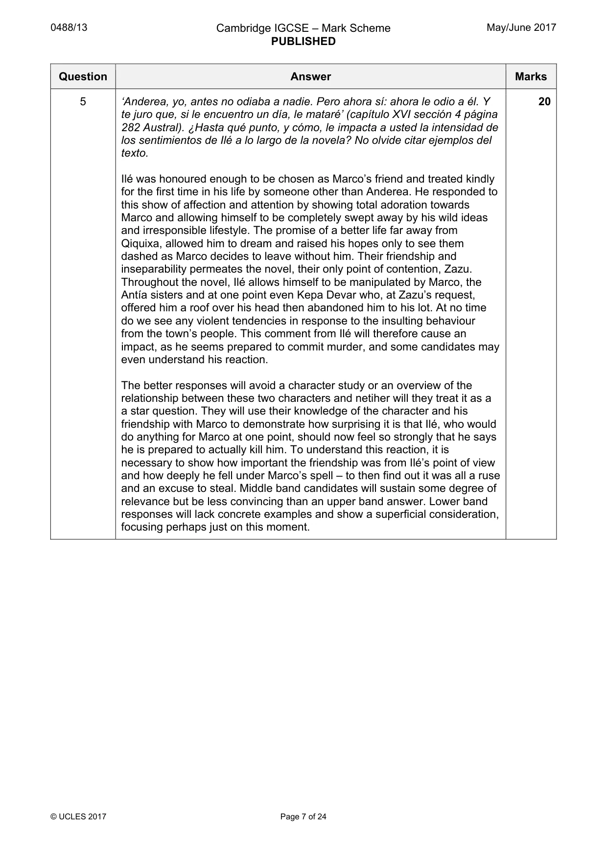 Mark scheme, page 7 of 24
