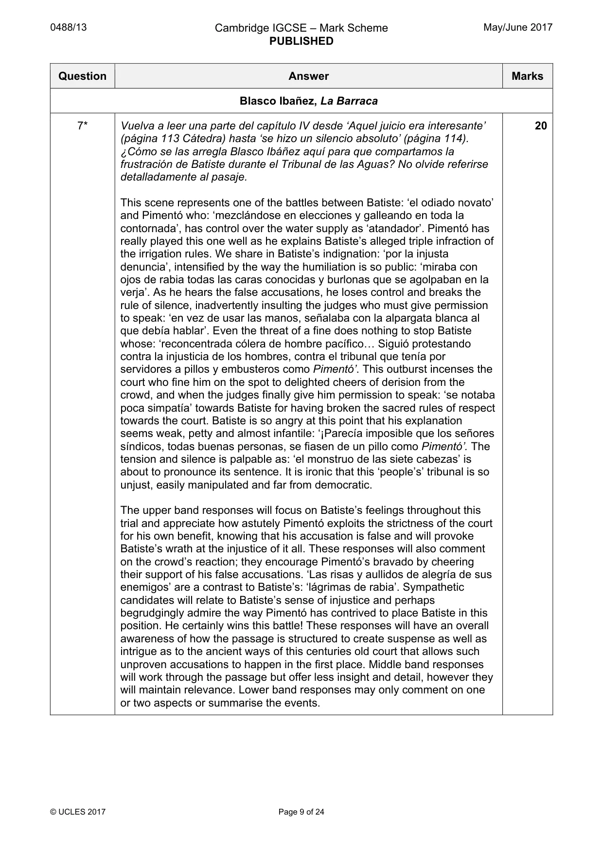 Mark scheme, page 9 of 24