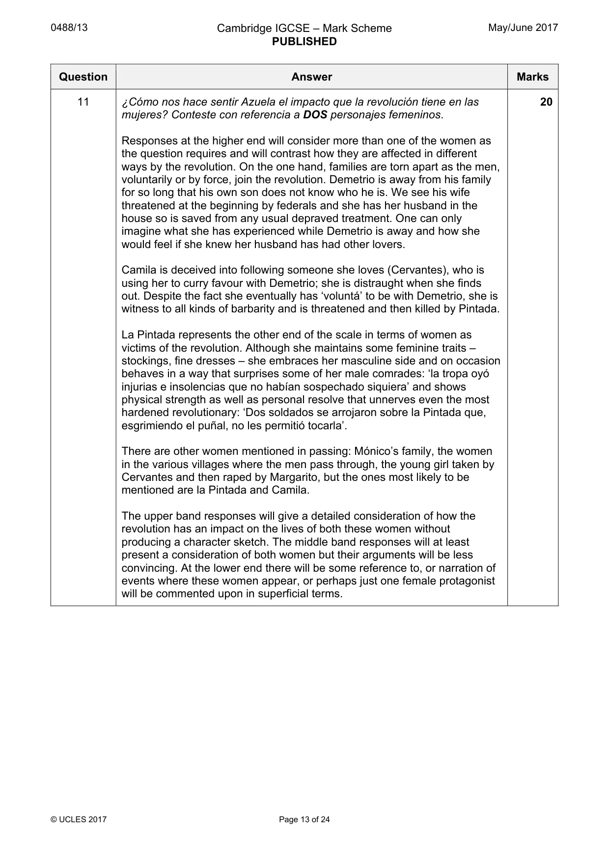 Mark scheme, page 13 of 24
