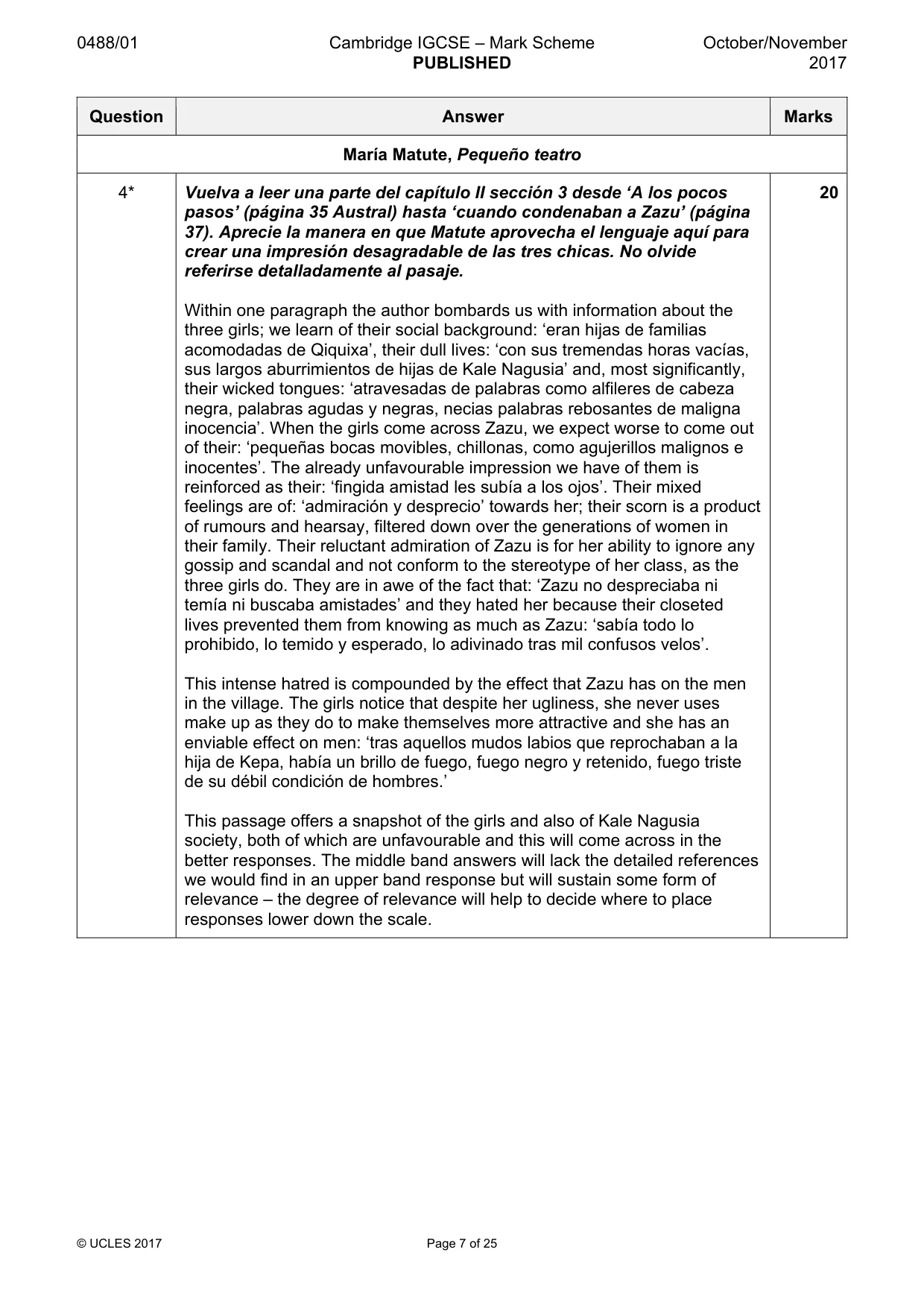 Mark scheme, page 7 of 25