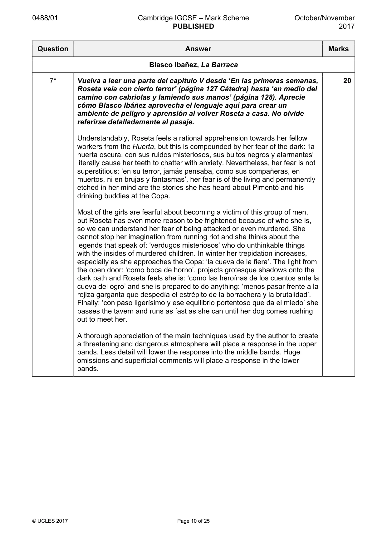 Mark scheme, page 10 of 25