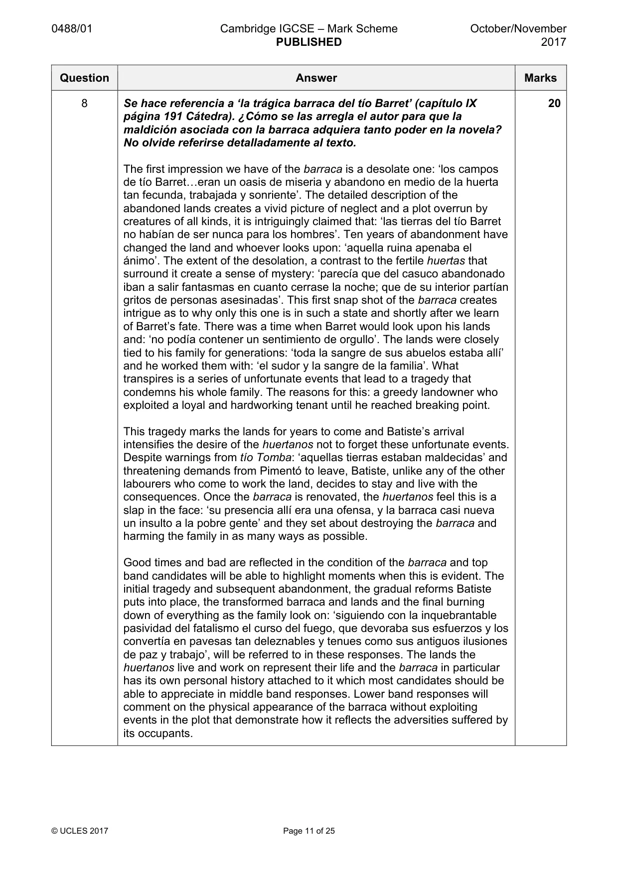 Mark scheme, page 11 of 25