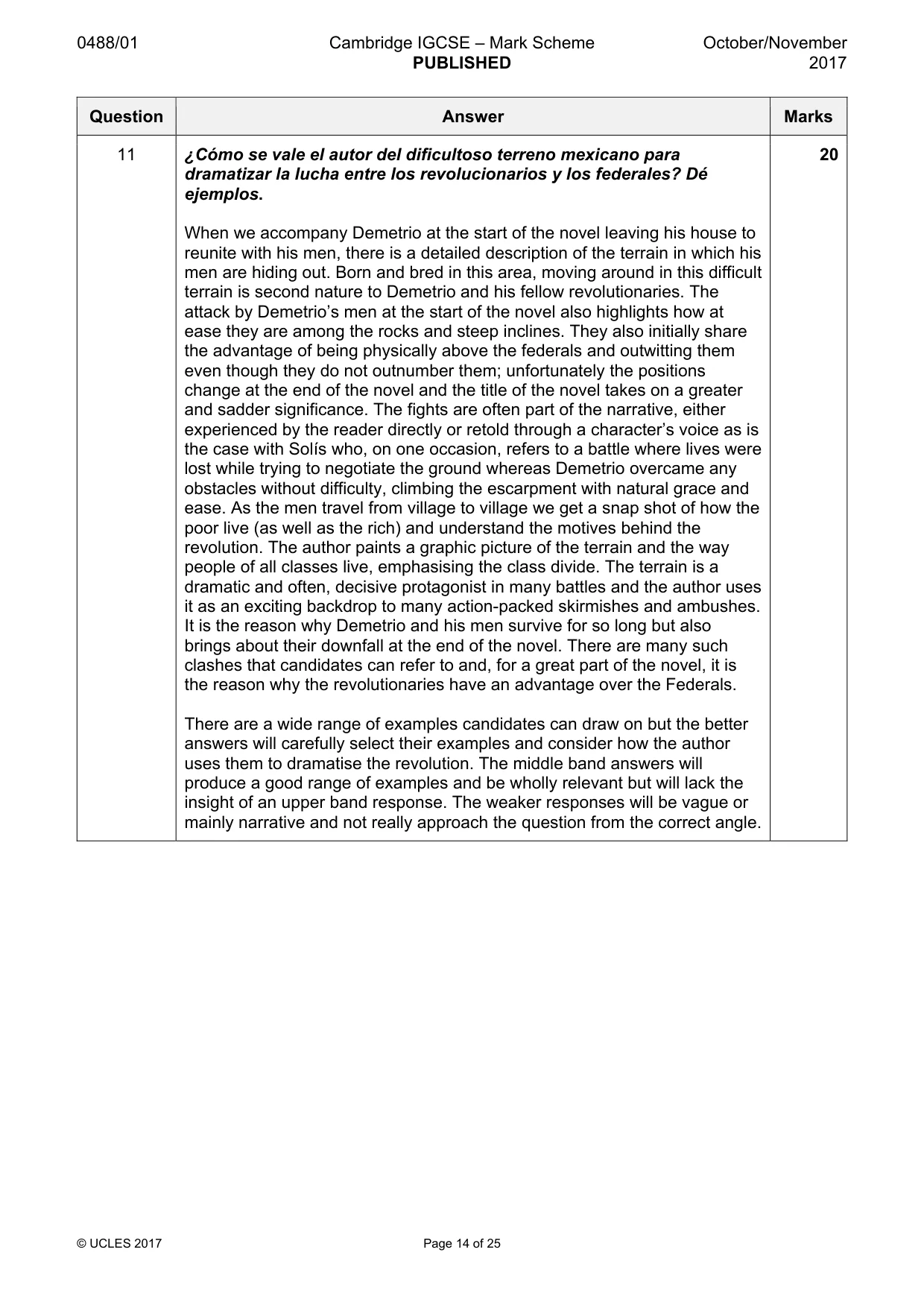 Mark scheme, page 14 of 25