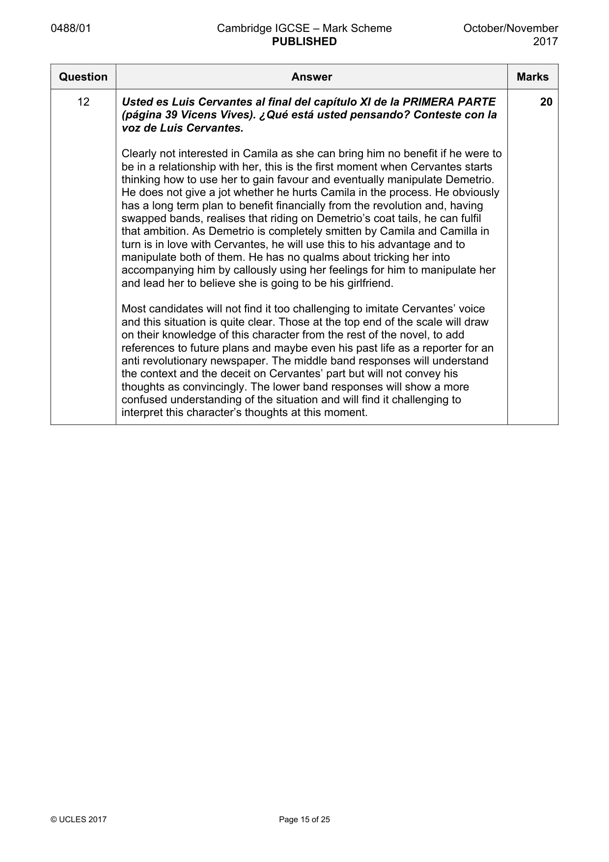 Mark scheme, page 15 of 25
