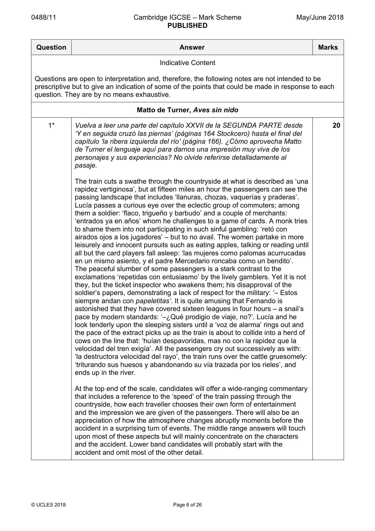 Mark scheme, page 6 of 26