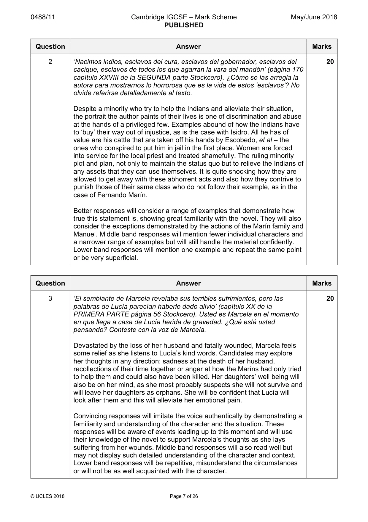 Mark scheme, page 7 of 26