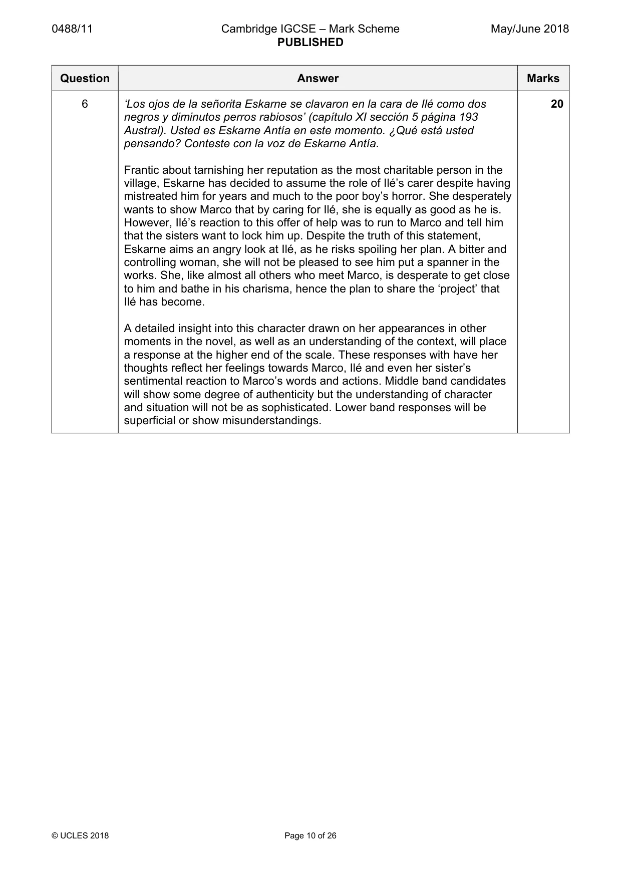 Mark scheme, page 10 of 26