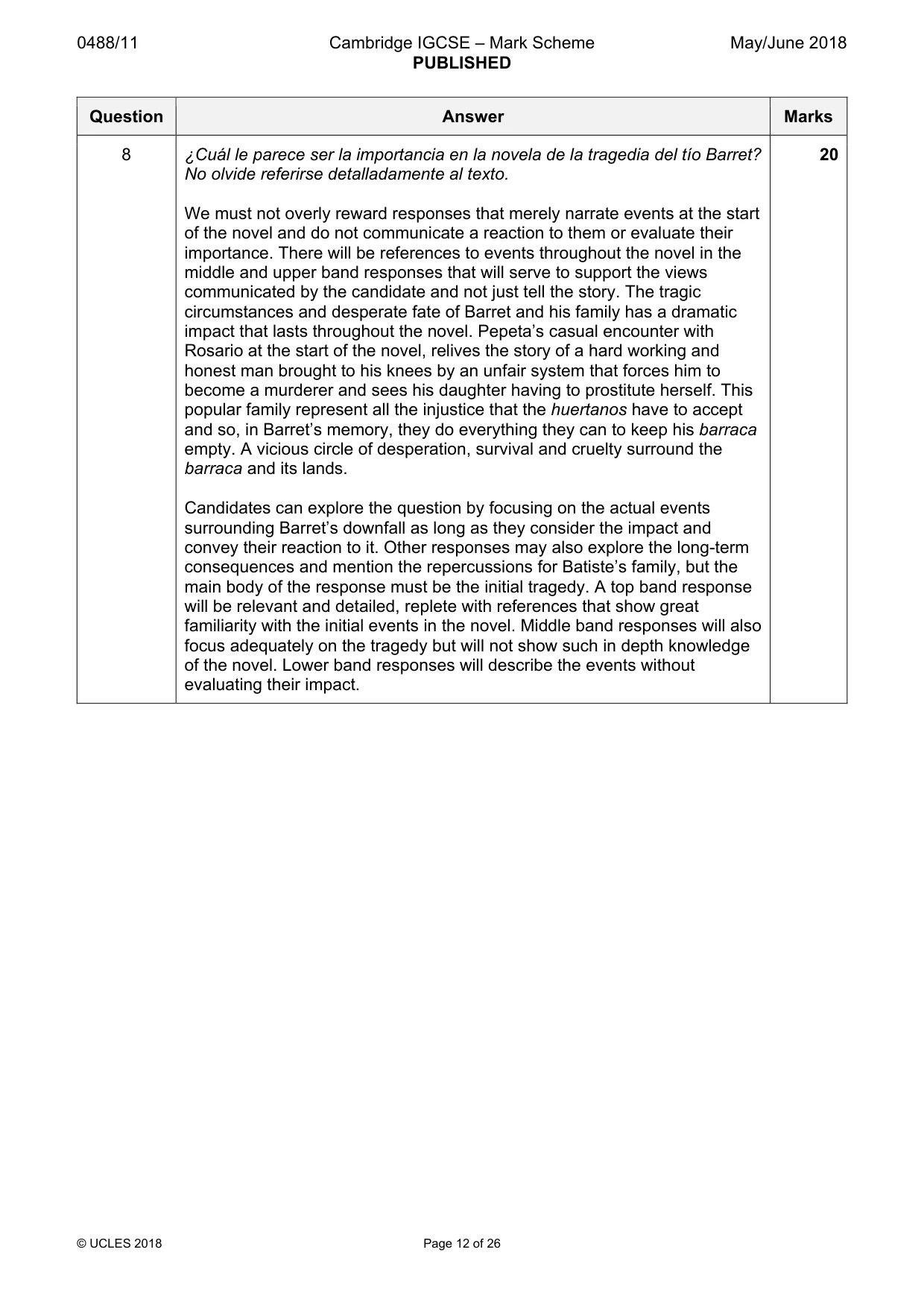 Mark scheme, page 12 of 26