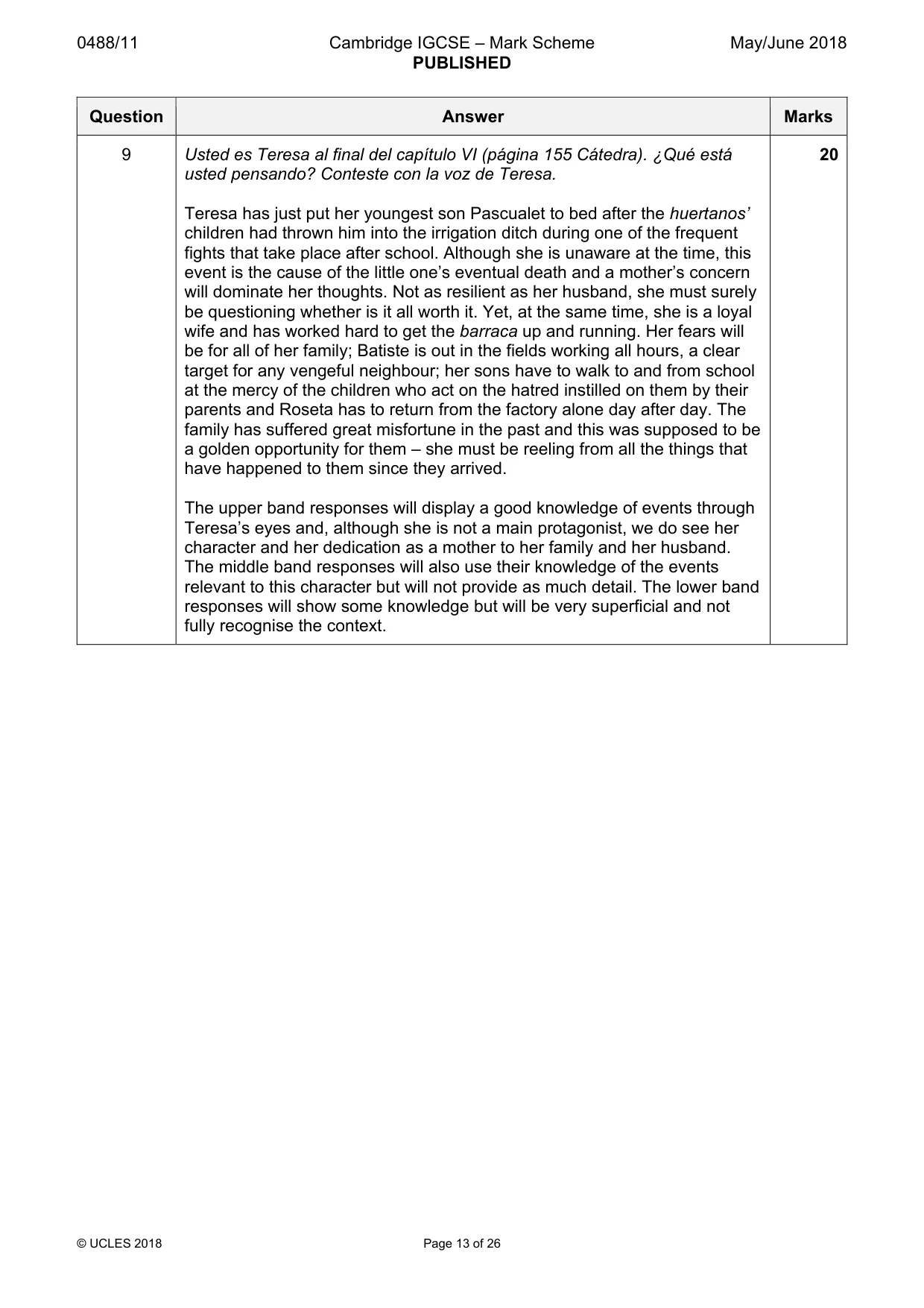 Mark scheme, page 13 of 26