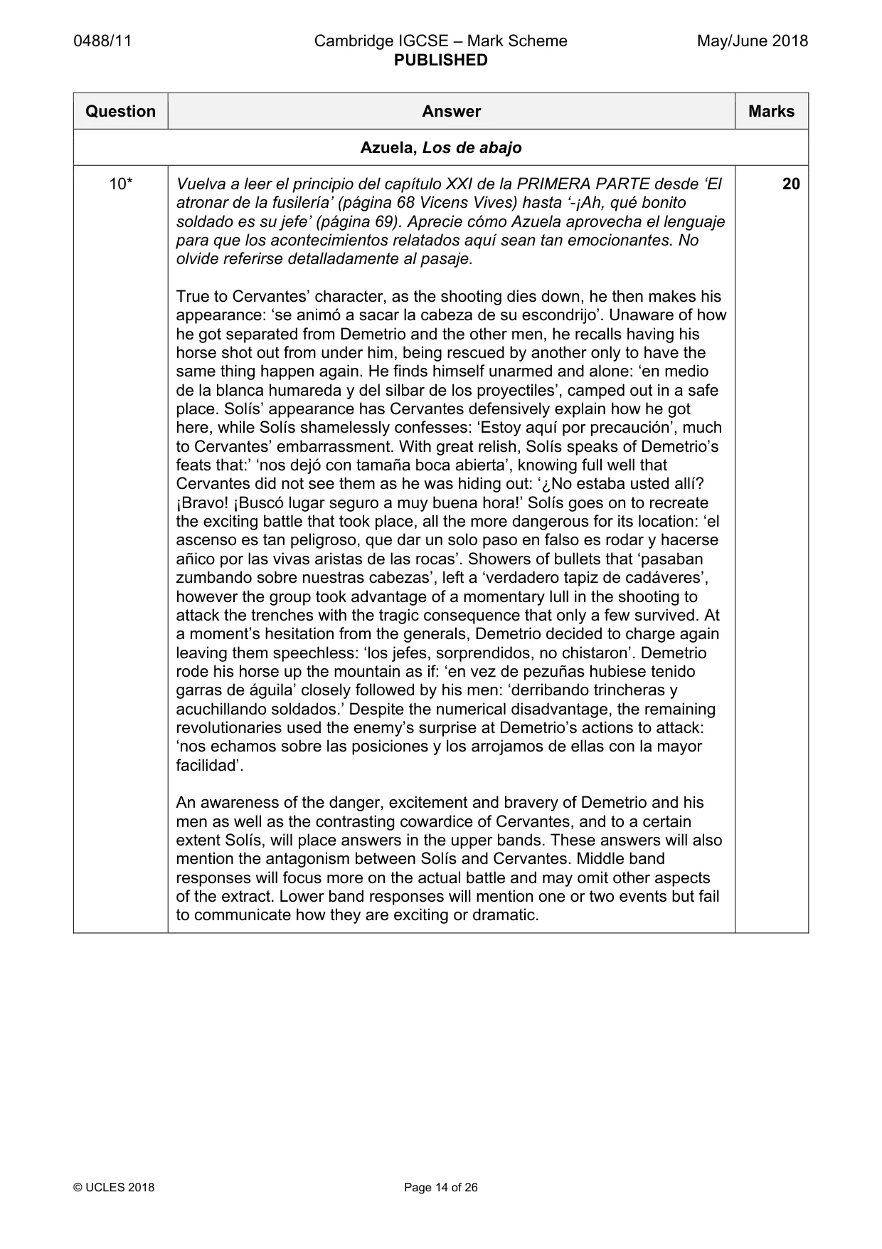 Mark scheme, page 14 of 26