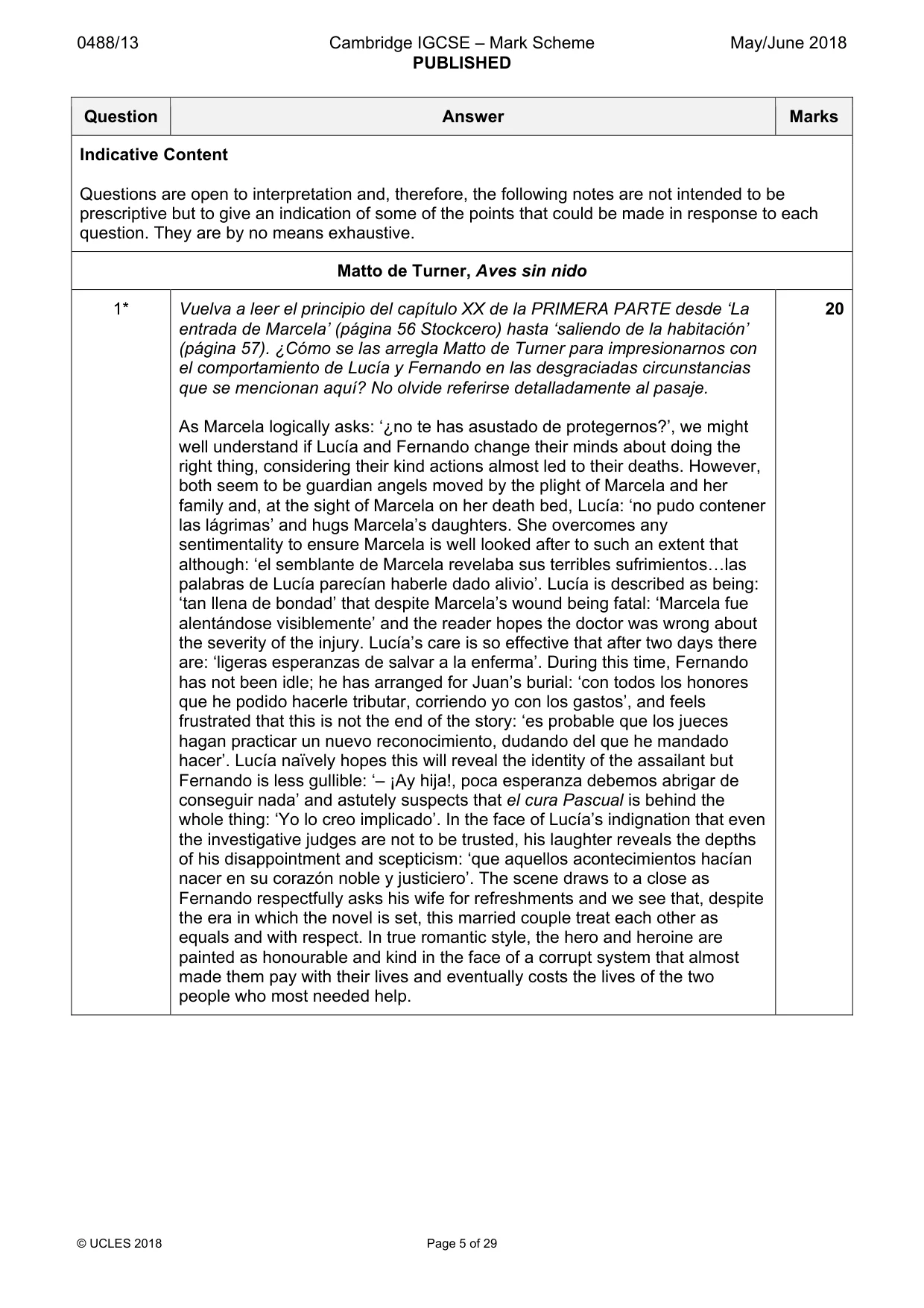 Mark scheme, page 5 of 29