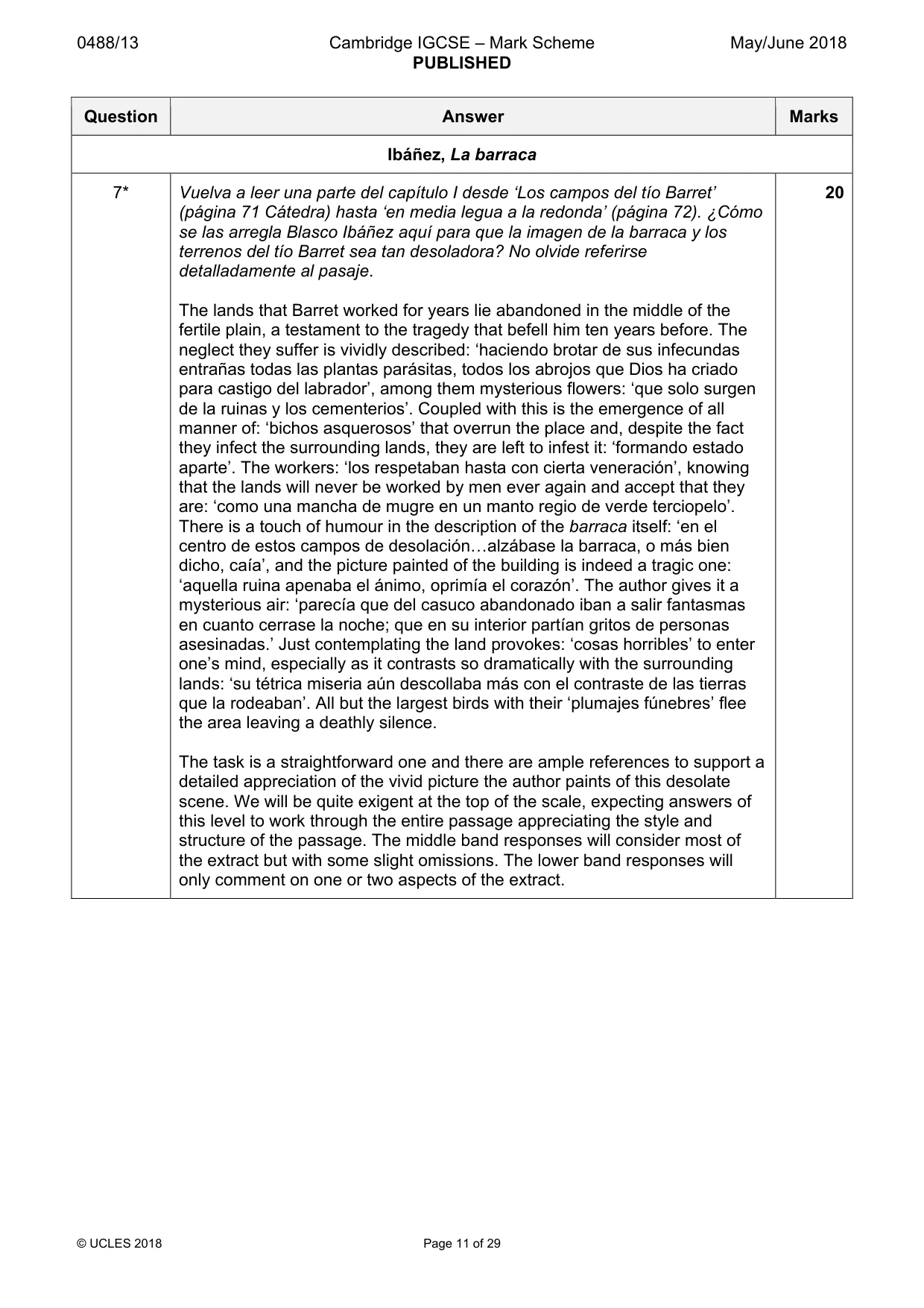 Mark scheme, page 11 of 29