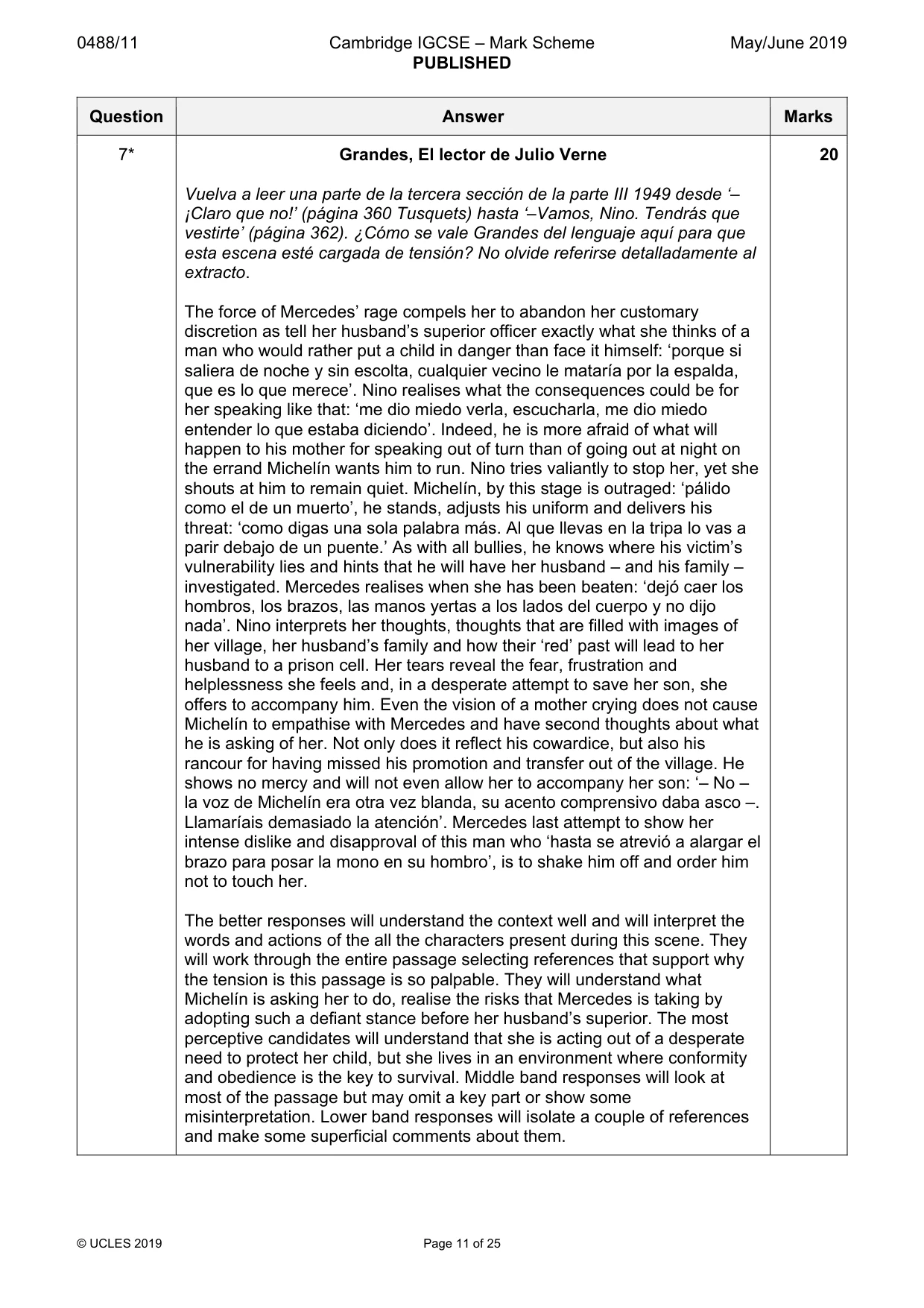 Mark scheme, page 11 of 25