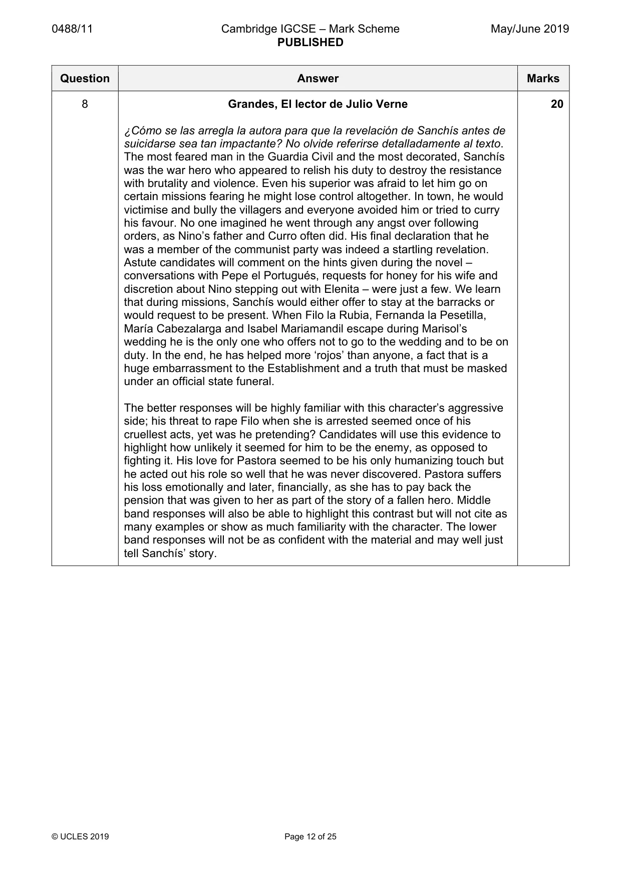Mark scheme, page 12 of 25