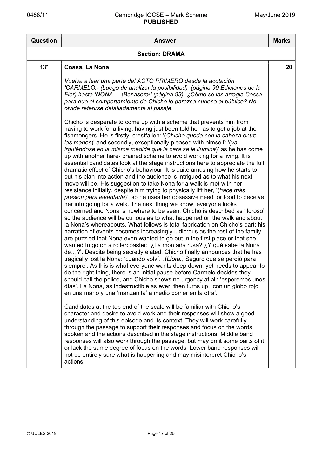 Mark scheme, page 17 of 25
