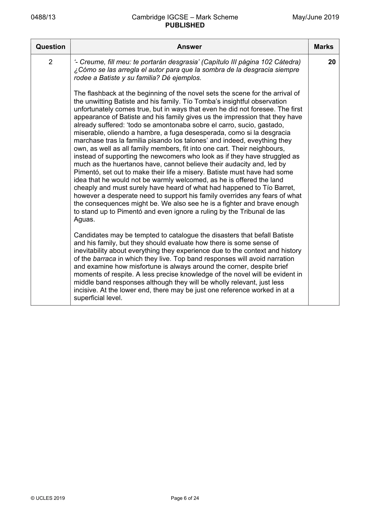 Mark scheme, page 6 of 24