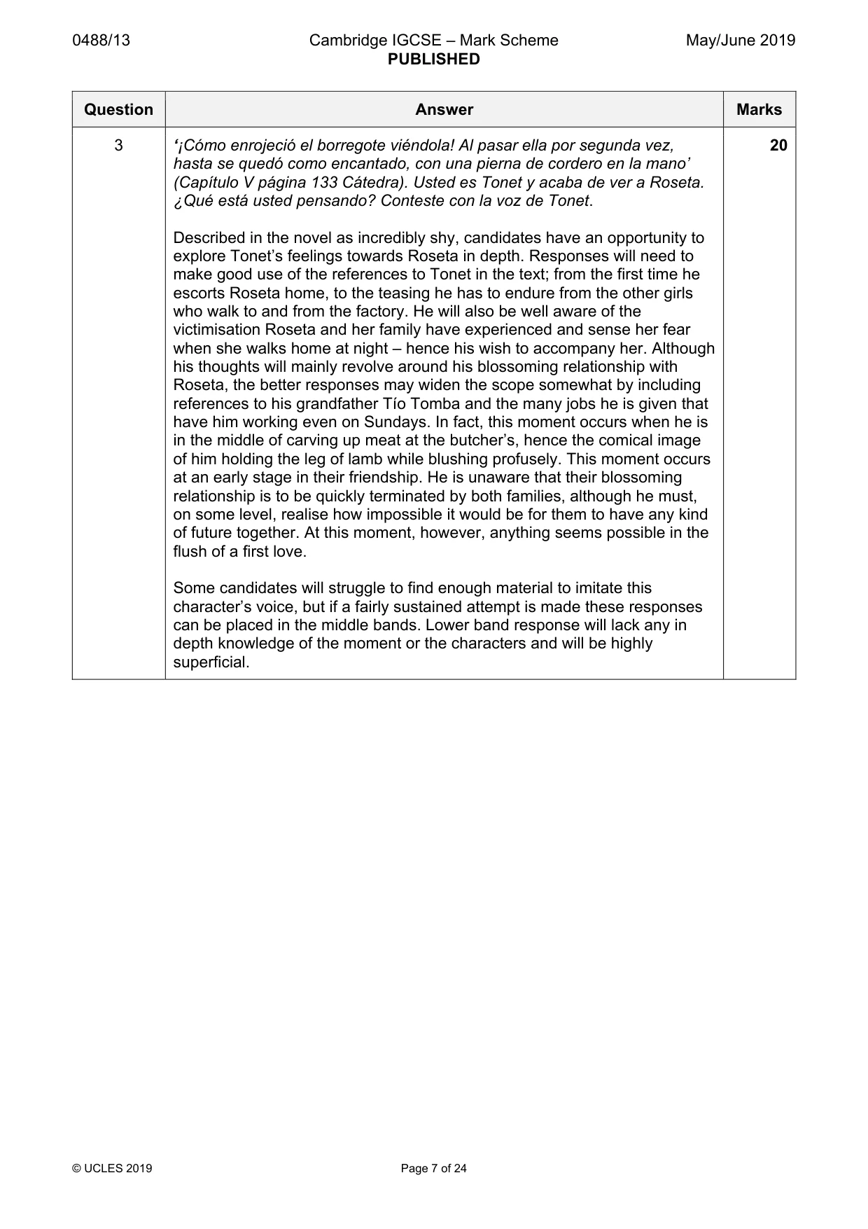 Mark scheme, page 7 of 24