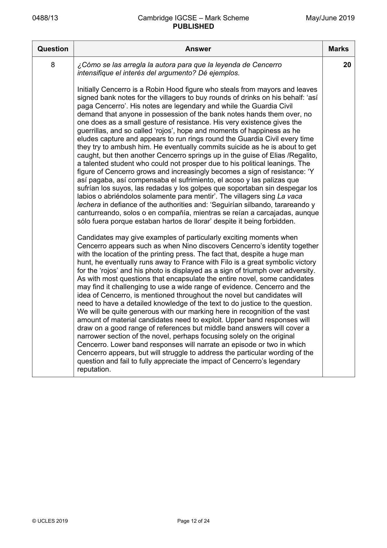Mark scheme, page 12 of 24