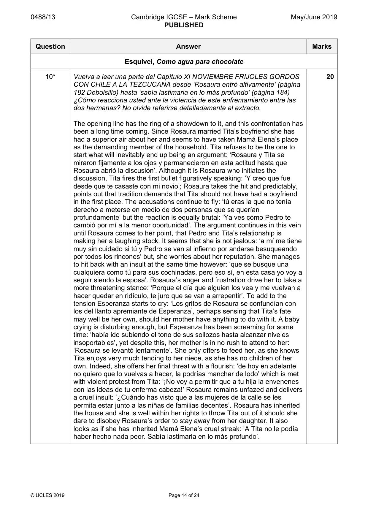 Mark scheme, page 14 of 24
