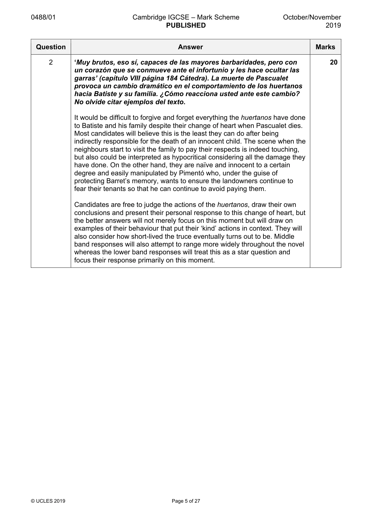 Mark scheme, page 5 of 27