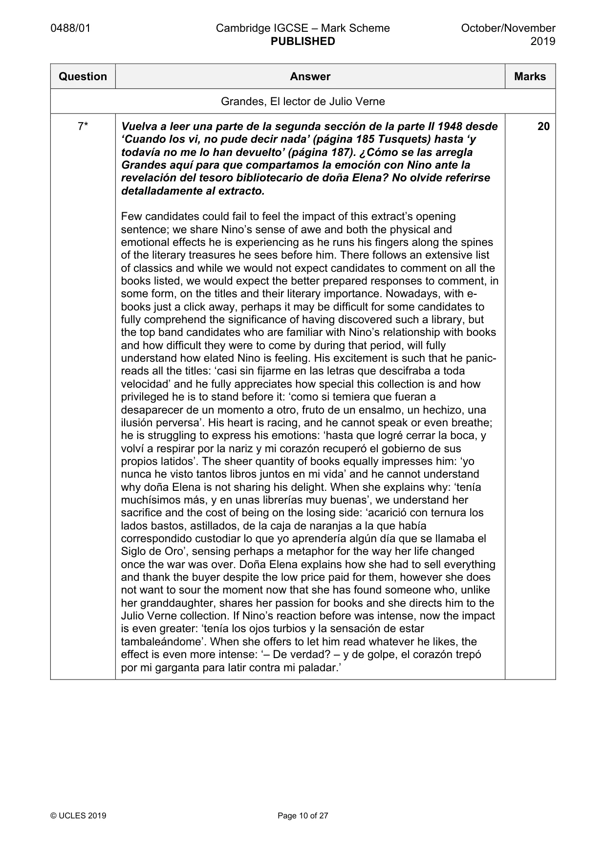 Mark scheme, page 10 of 27