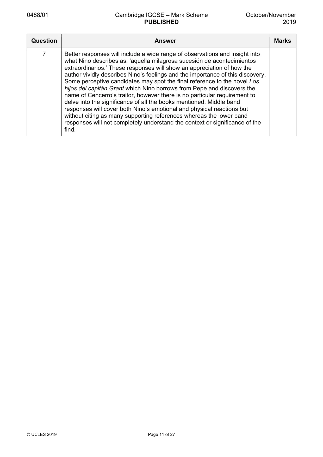 Mark scheme, page 11 of 27