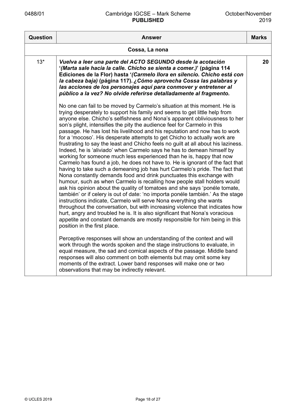 Mark scheme, page 18 of 27