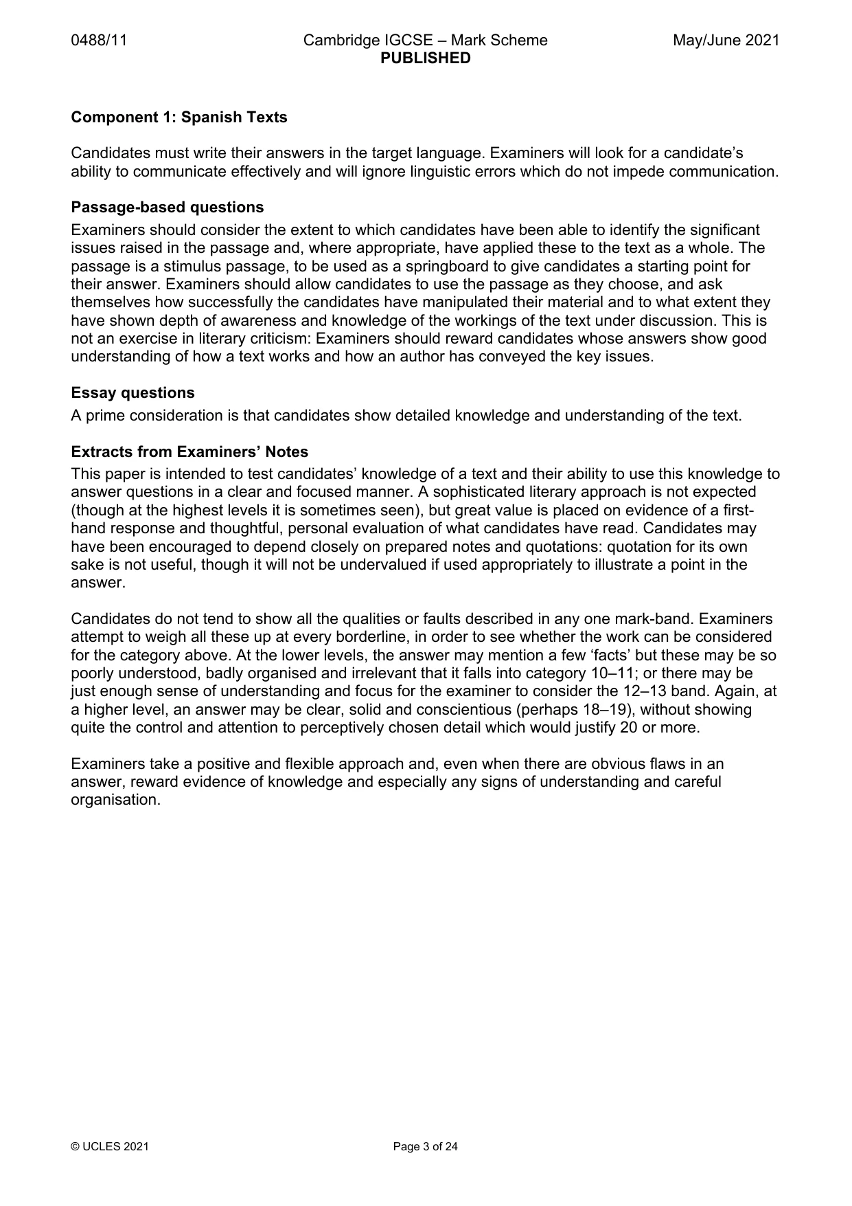 Mark scheme, page 3 of 24
