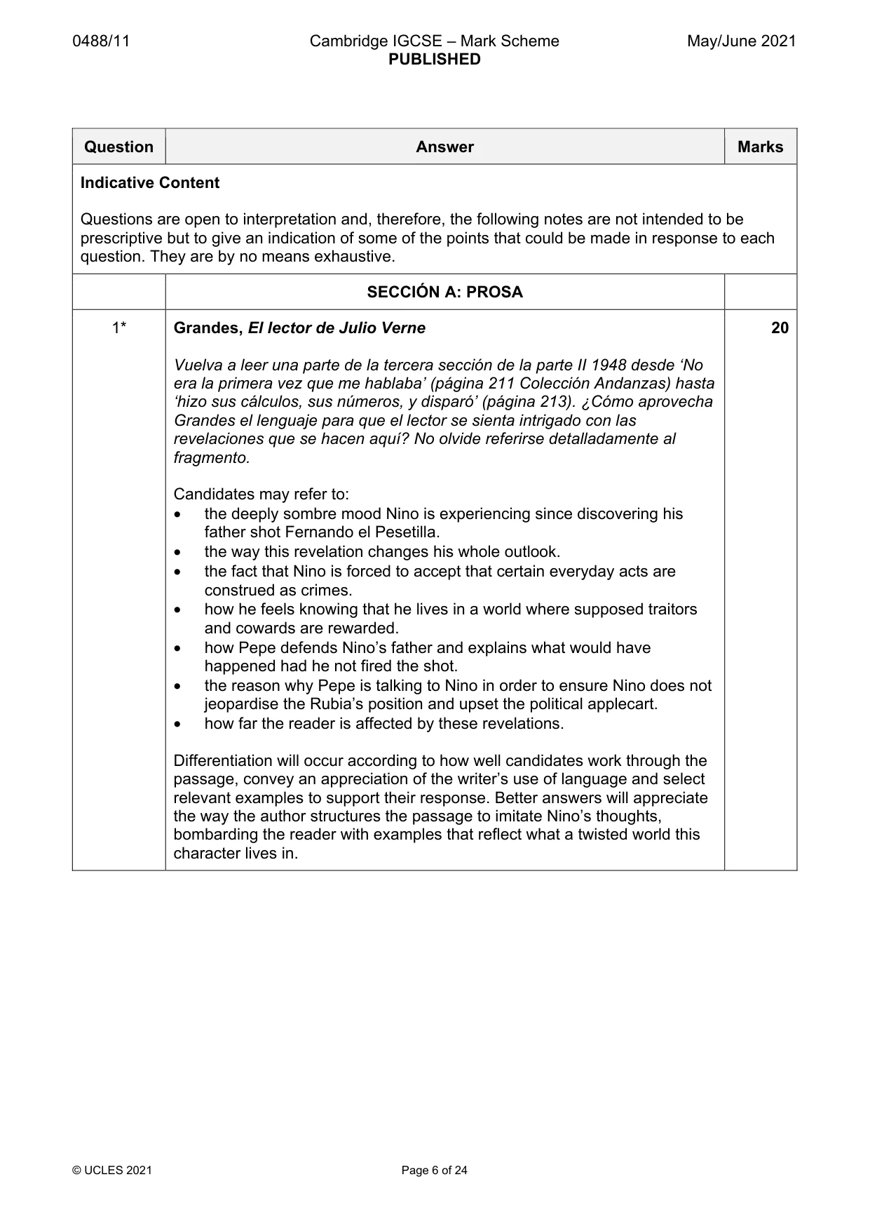 Mark scheme, page 6 of 24