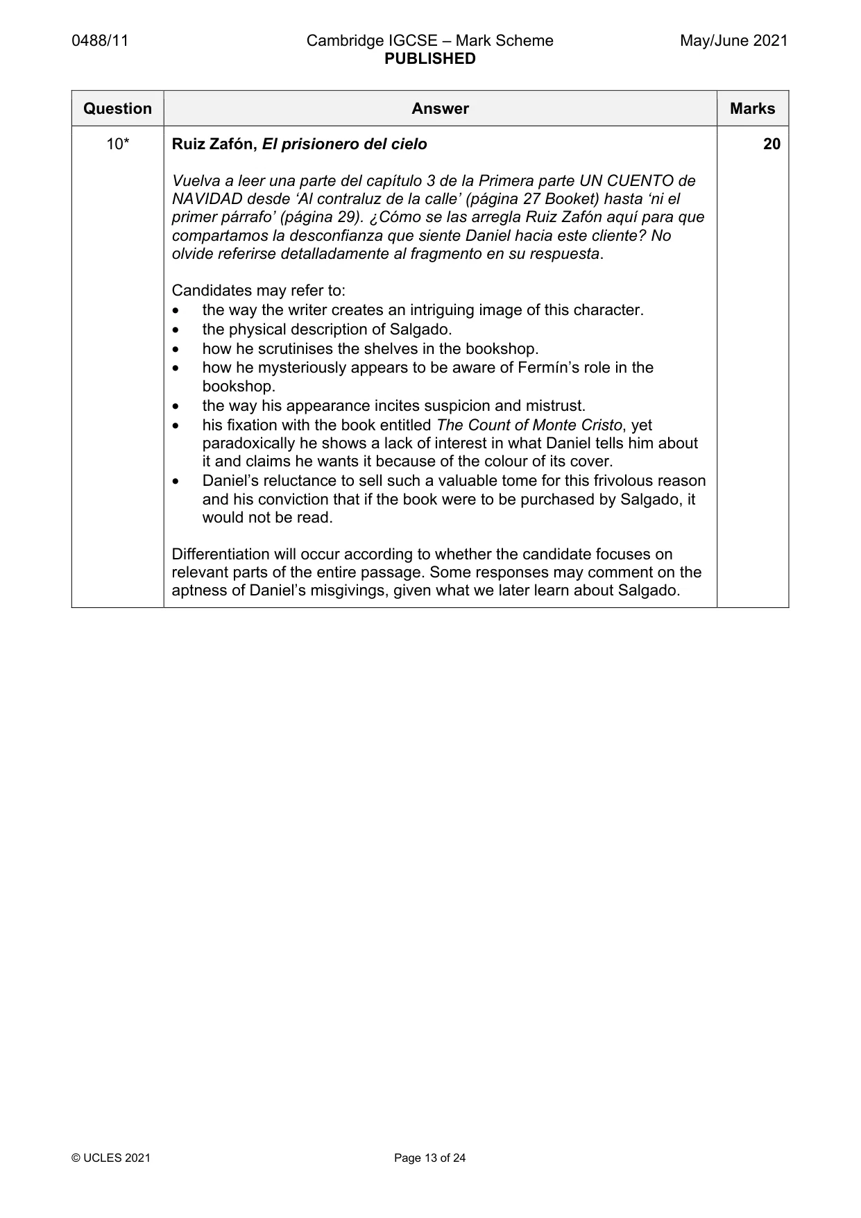 Mark scheme, page 13 of 24