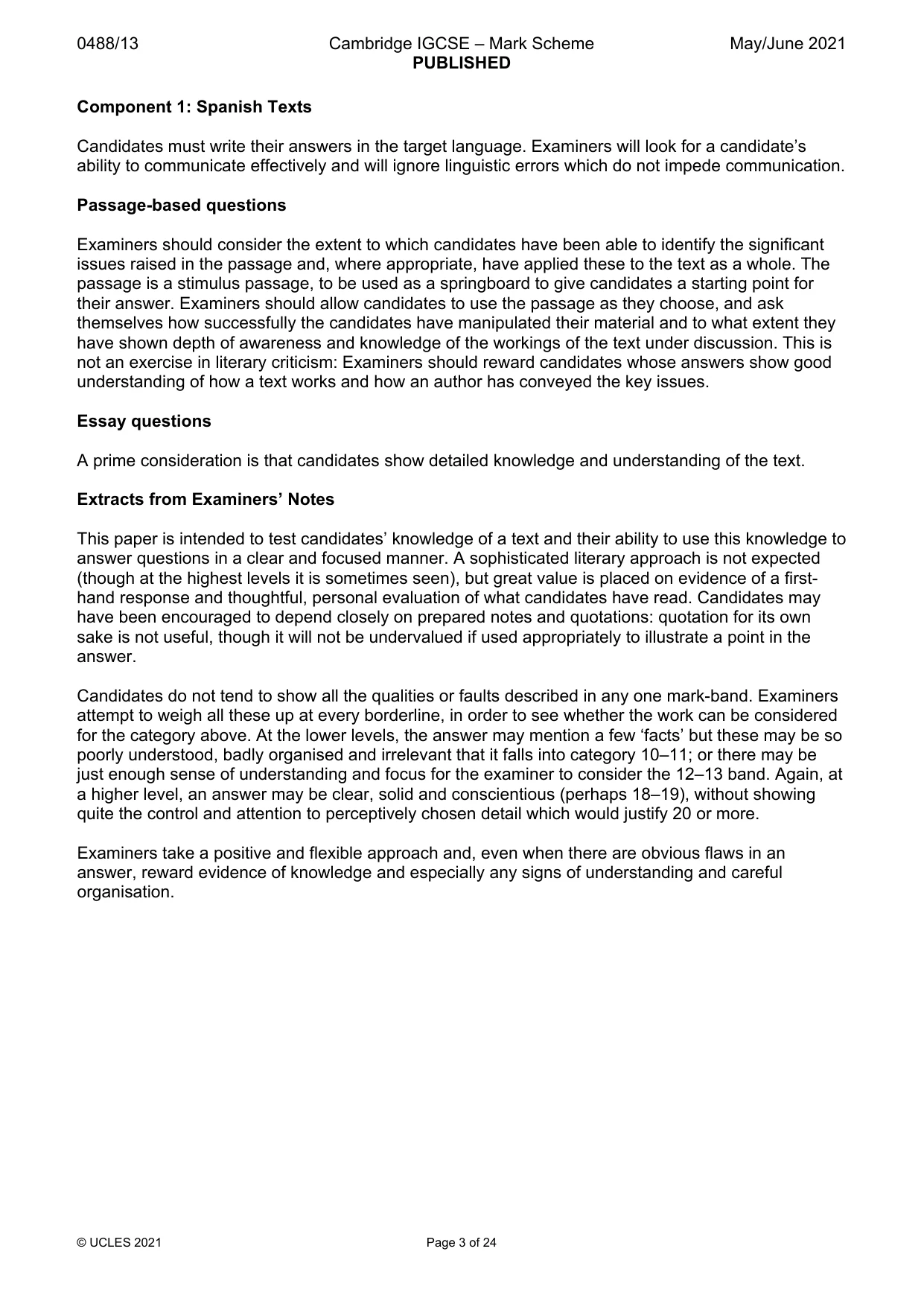 Mark scheme, page 3 of 24