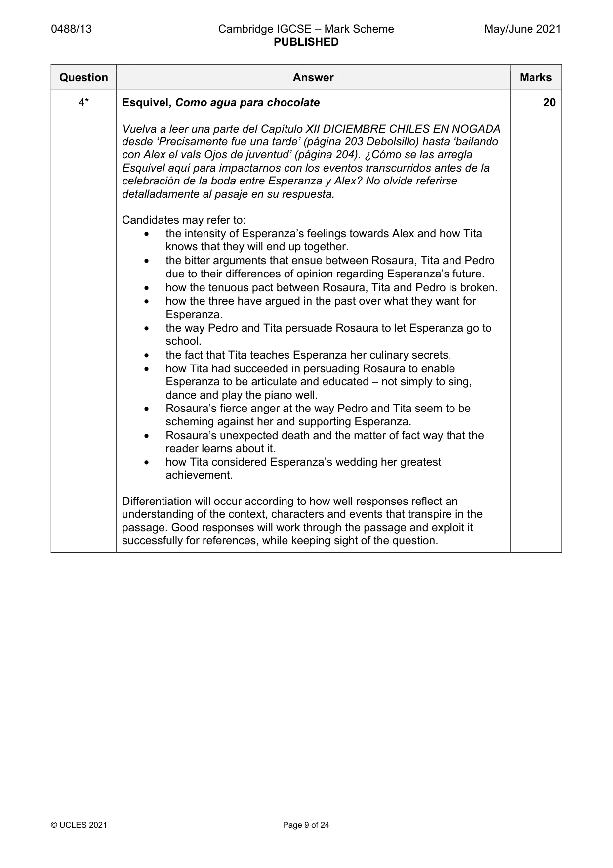 Mark scheme, page 9 of 24