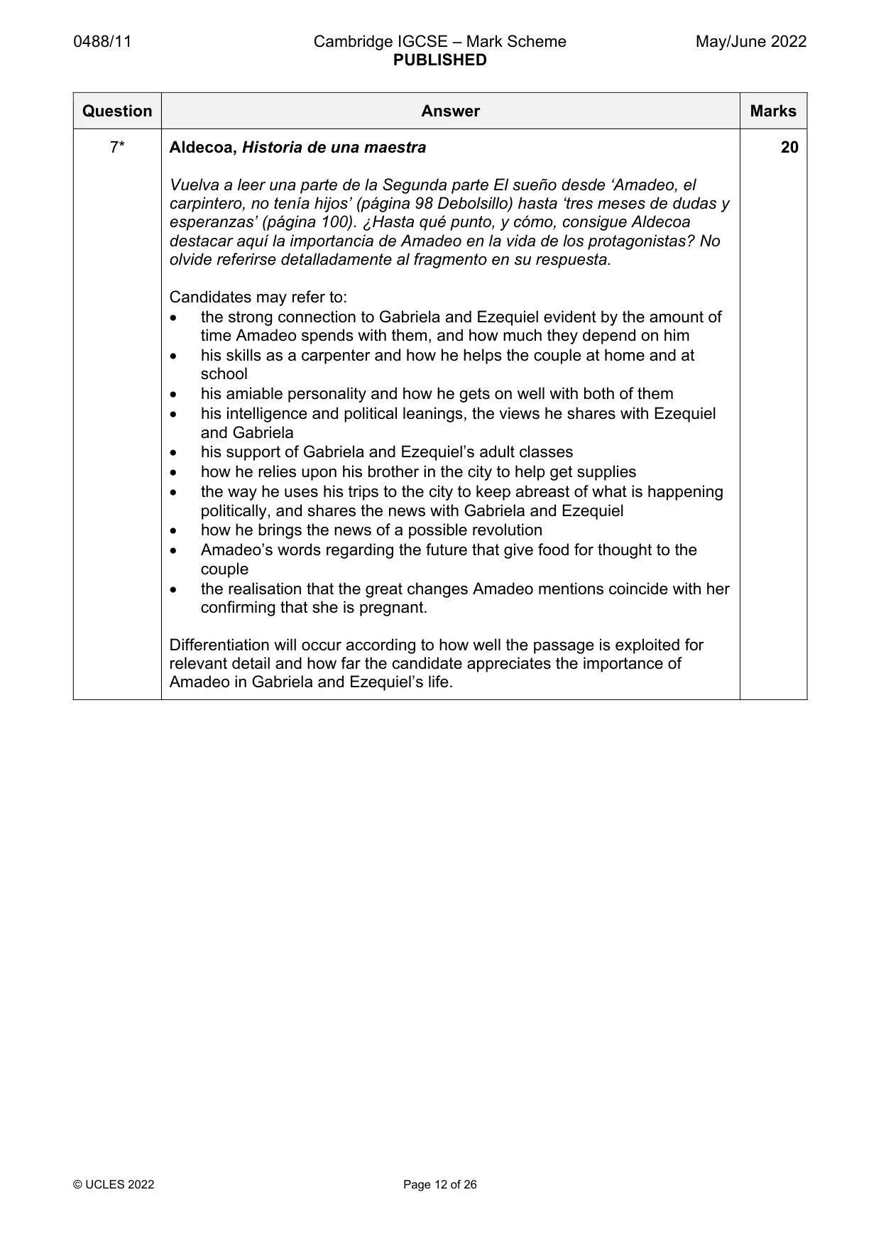 Mark scheme, page 12 of 26