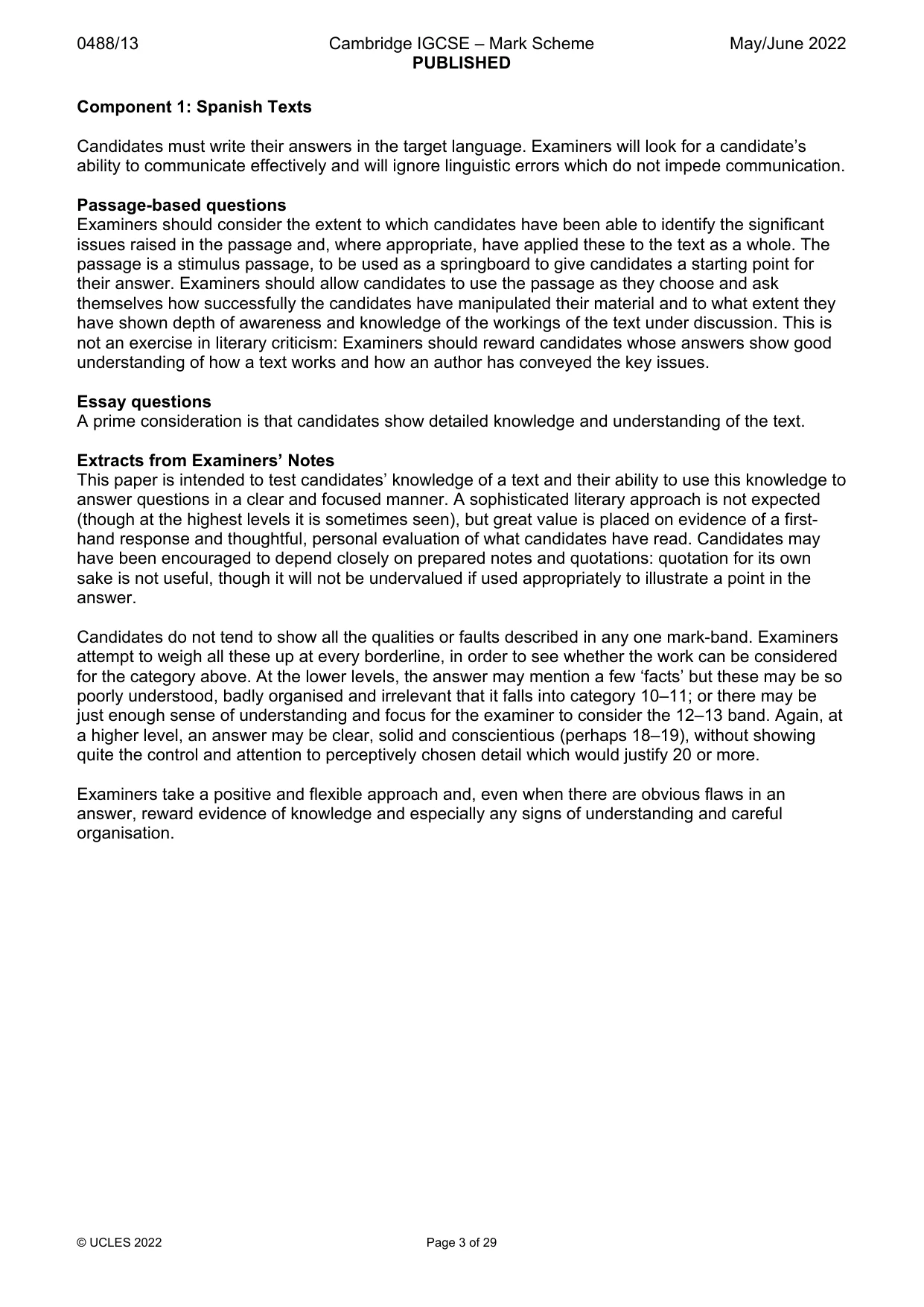 Mark scheme, page 3 of 29