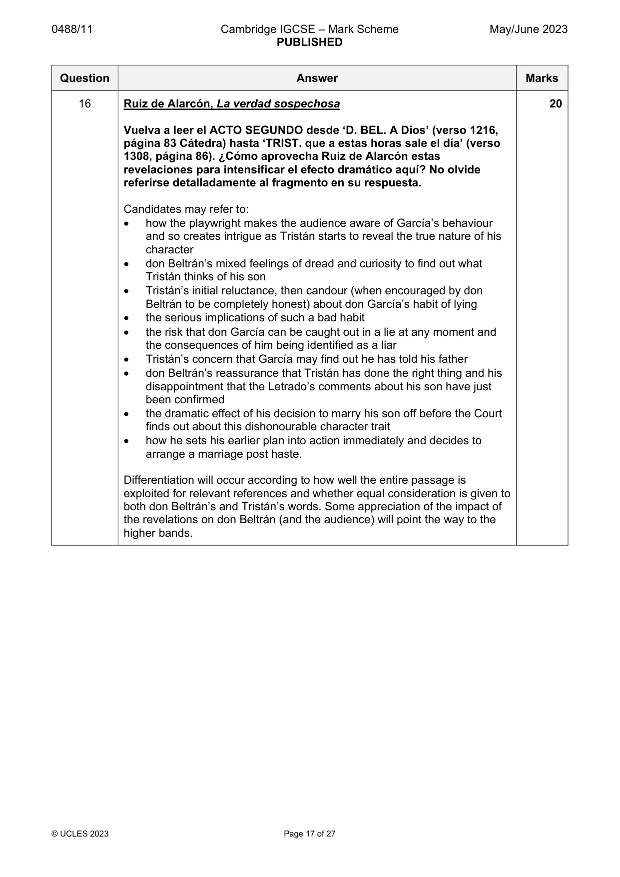 Mark scheme, page 17 of 27