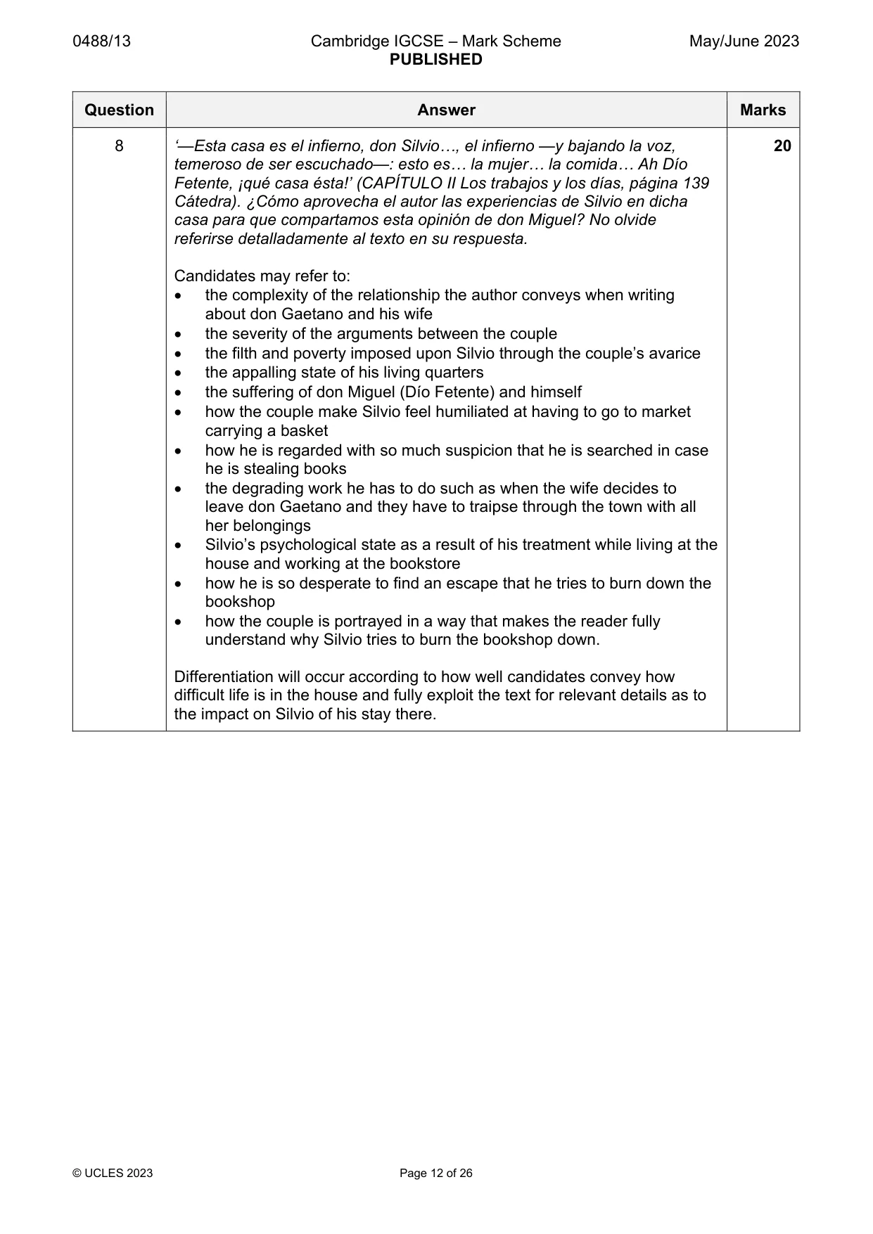 Mark scheme, page 12 of 26