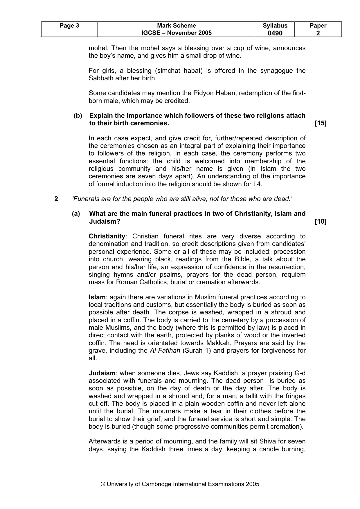 Mark scheme, page 4 of 7
