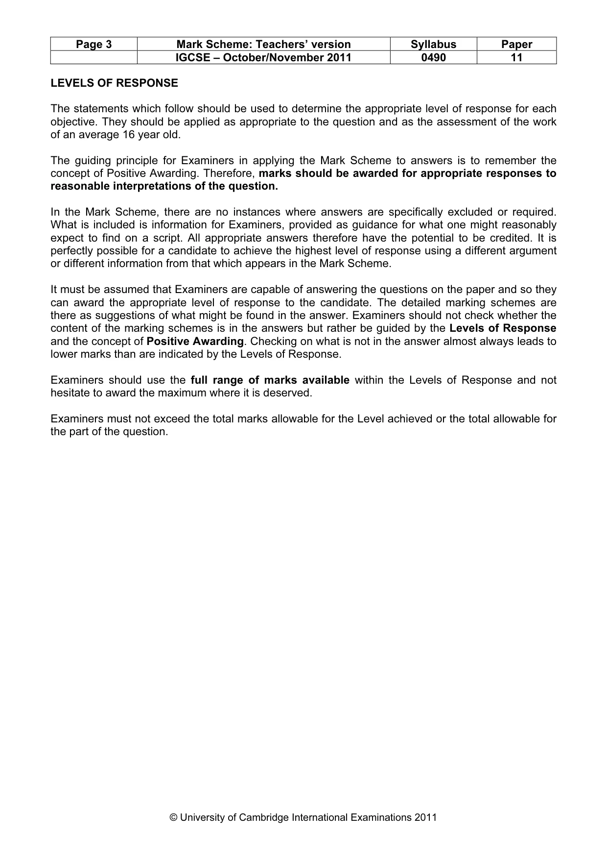 Mark scheme, page 3 of 14