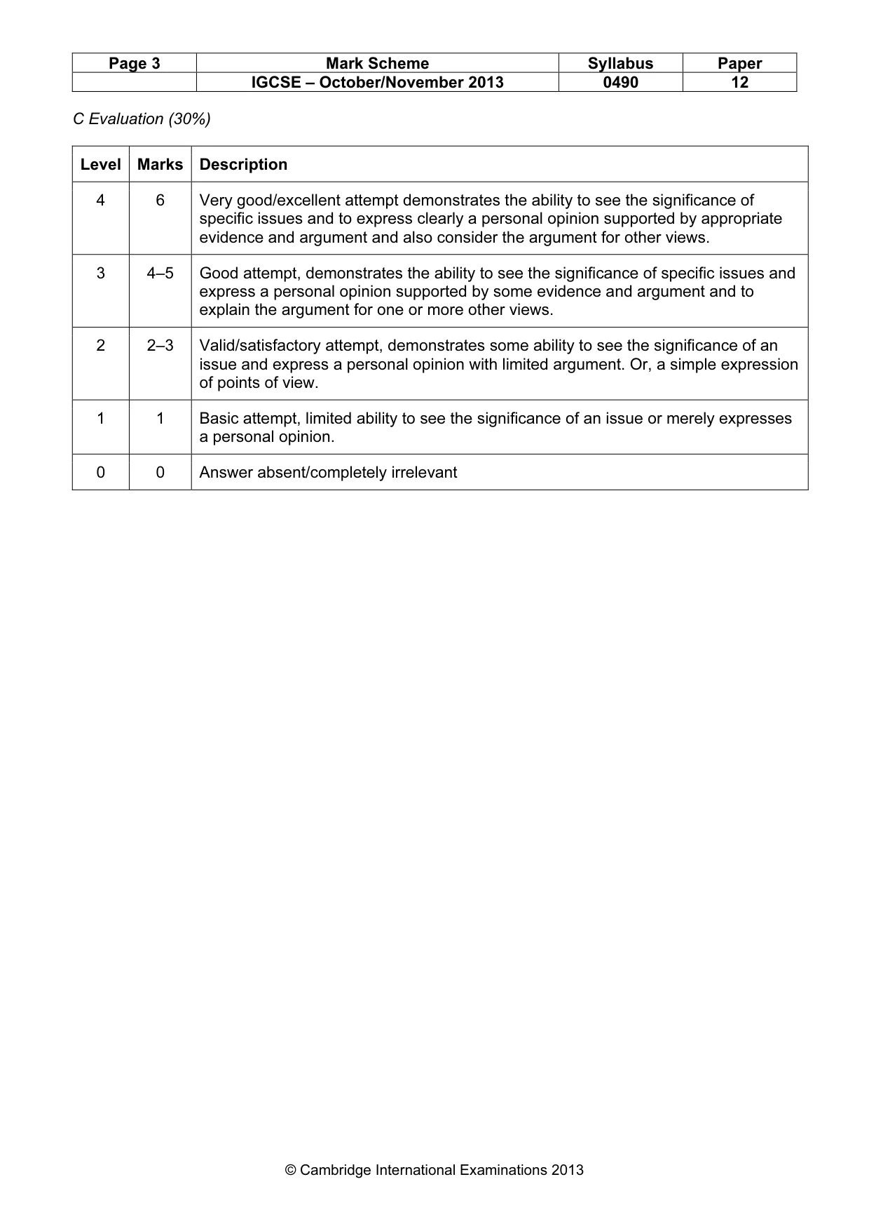Mark scheme, page 3 of 15