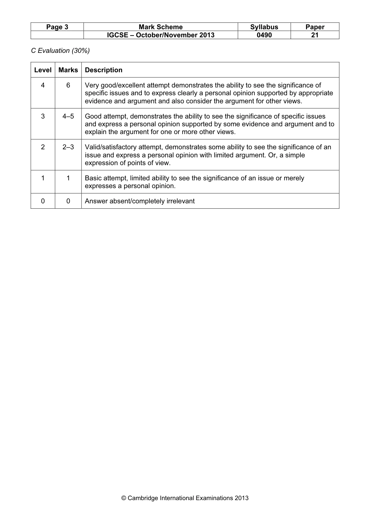 Mark scheme, page 3 of 17