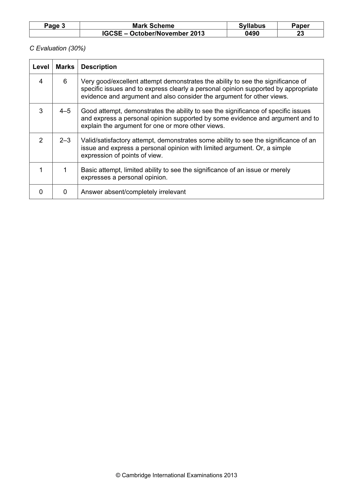 Mark scheme, page 3 of 17