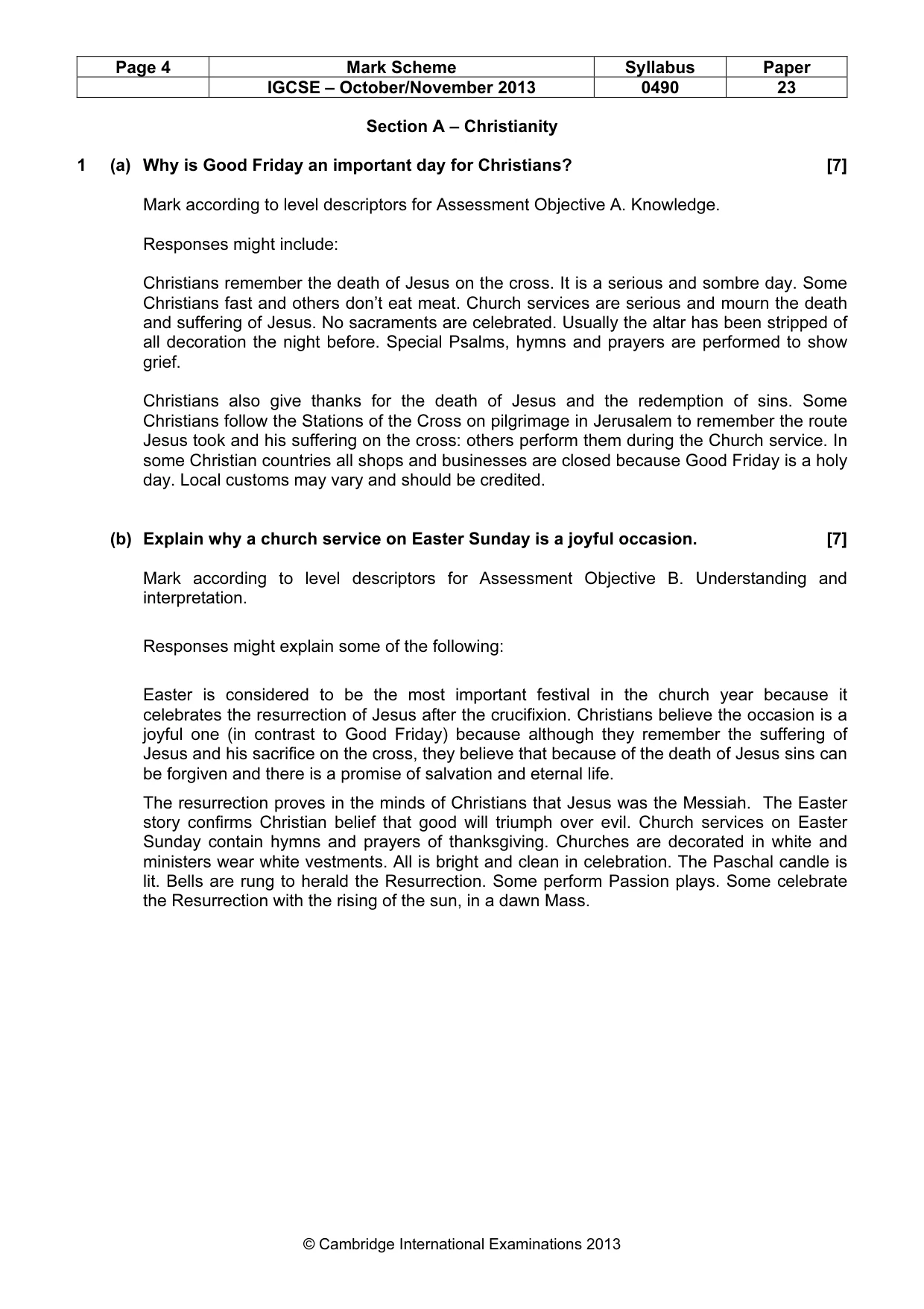 Mark scheme, page 4 of 17