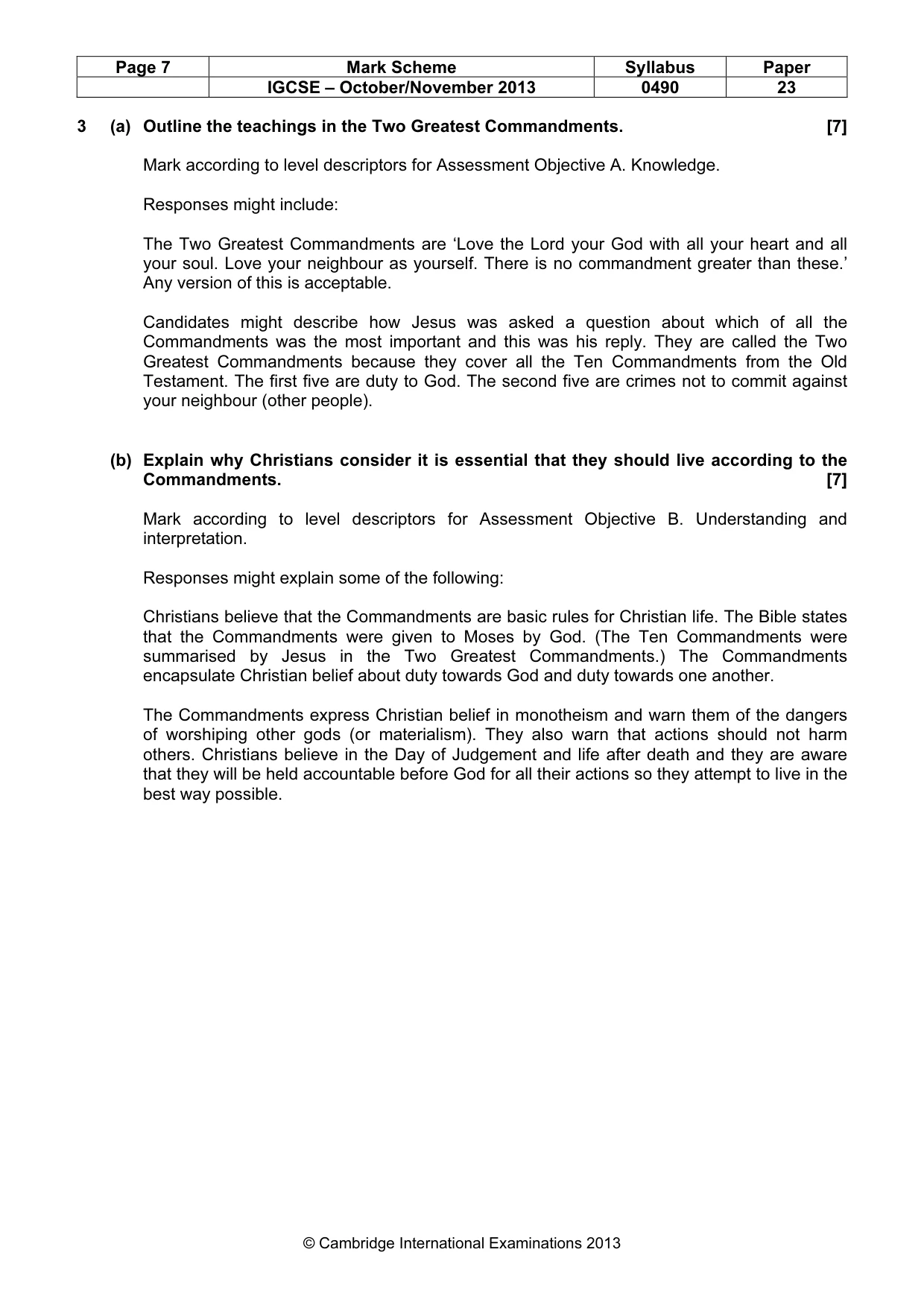 Mark scheme, page 7 of 17