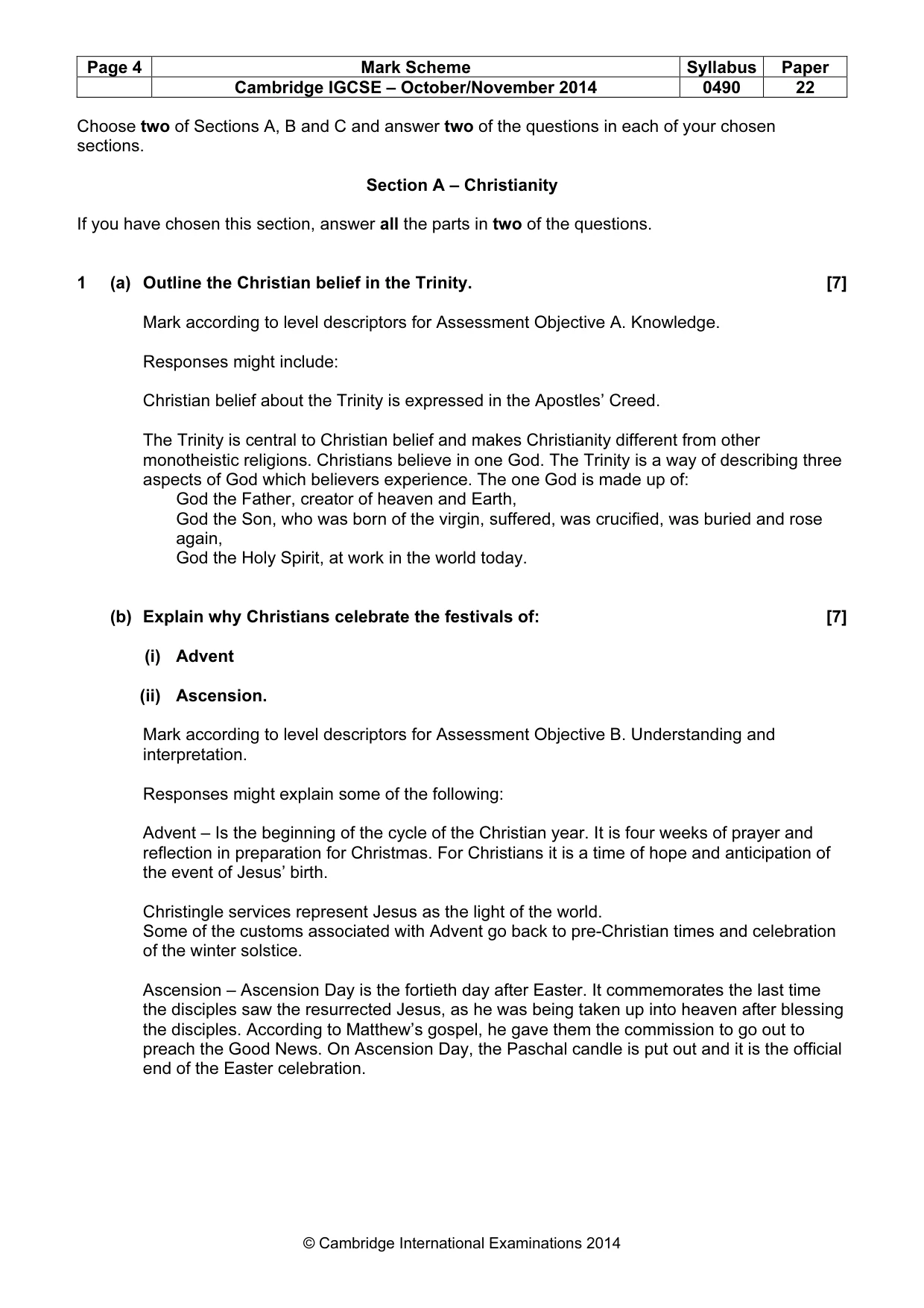 Mark scheme, page 4 of 17