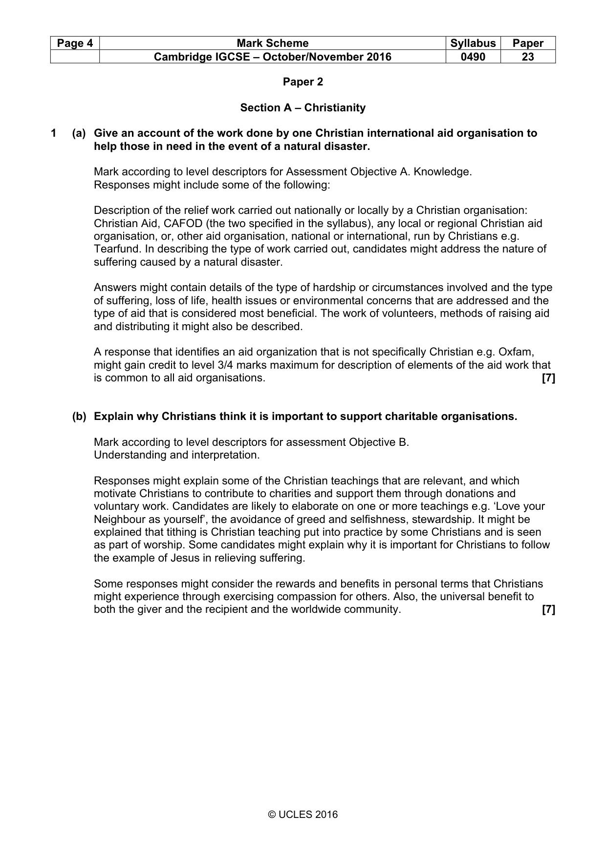 Mark scheme, page 4 of 17