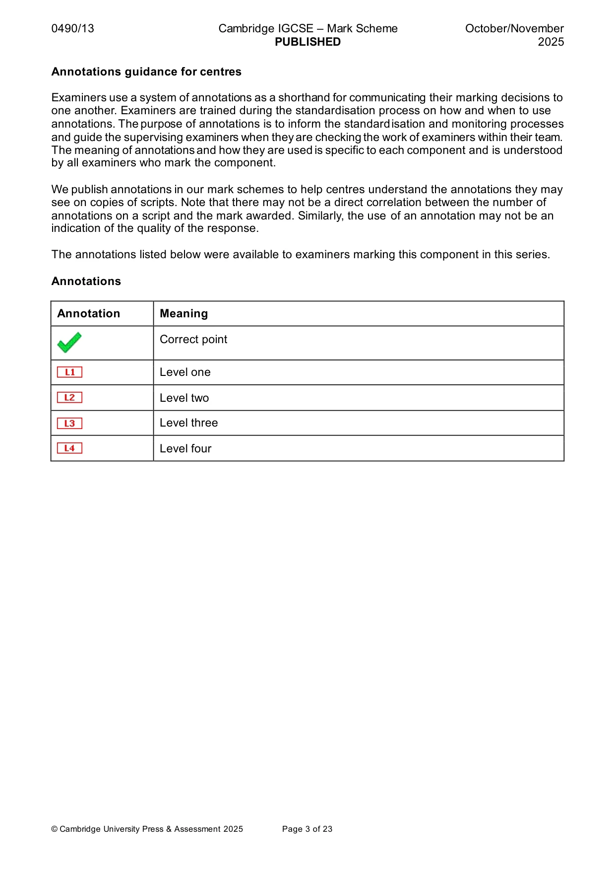 Mark scheme, page 3 of 23
