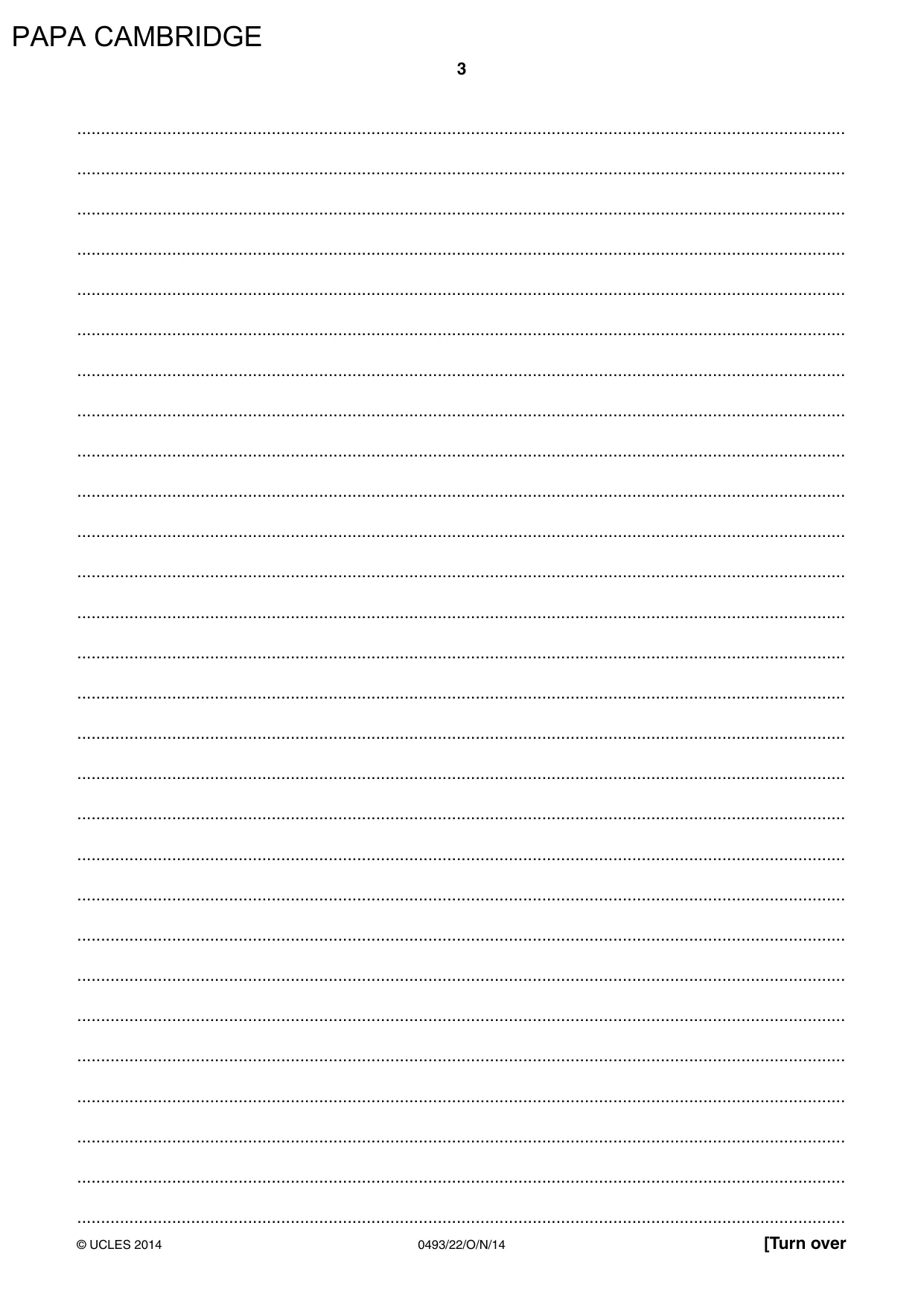 Cambridge IGCSE Islamiyat 0493 2014 Oct/Nov Paper 2 · Variant 2 question paper, page 3 of 16