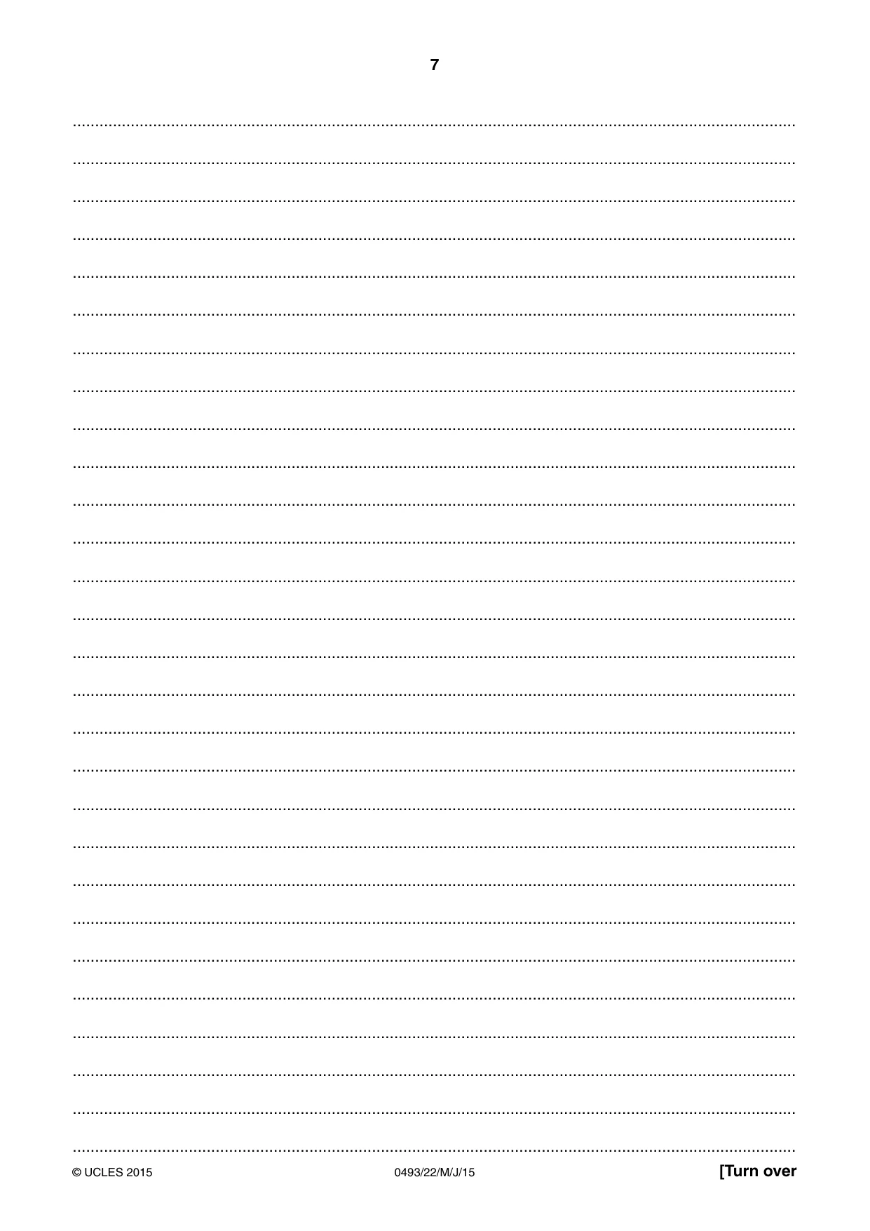 Cambridge IGCSE Islamiyat 0493 2015 May/June Paper 2 · Variant 2 question paper, page 7 of 16